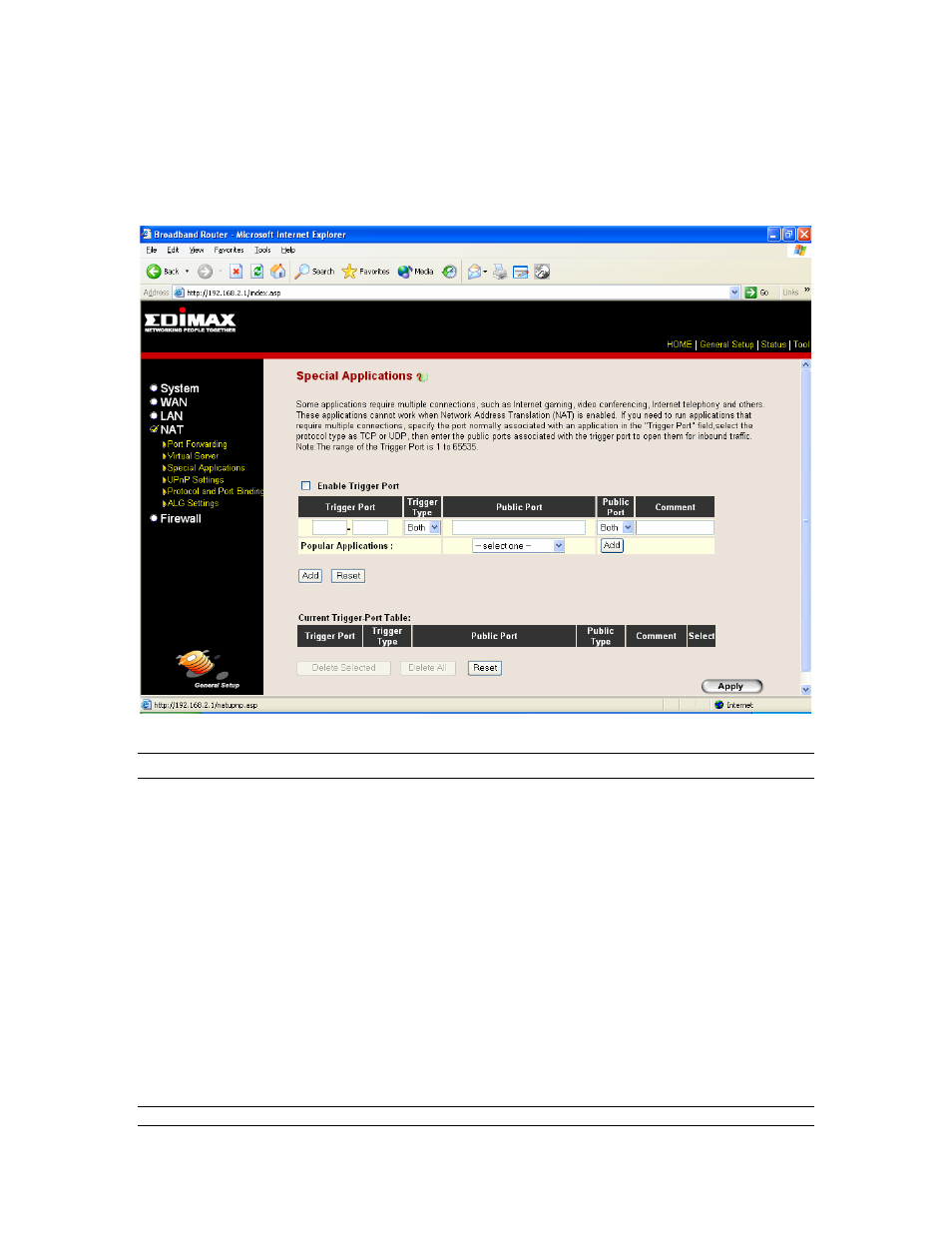 3 special applications | Edimax Technology Multi-Homing Broadband Router User Manual | Page 54 / 87