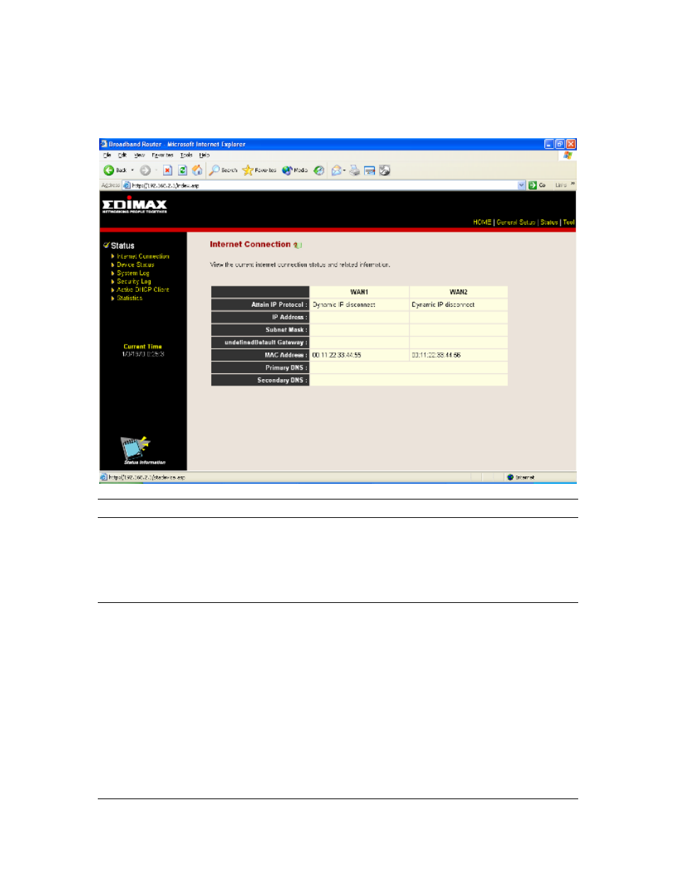 2 internet connection | Edimax Technology Multi-Homing Broadband Router User Manual | Page 74 / 87