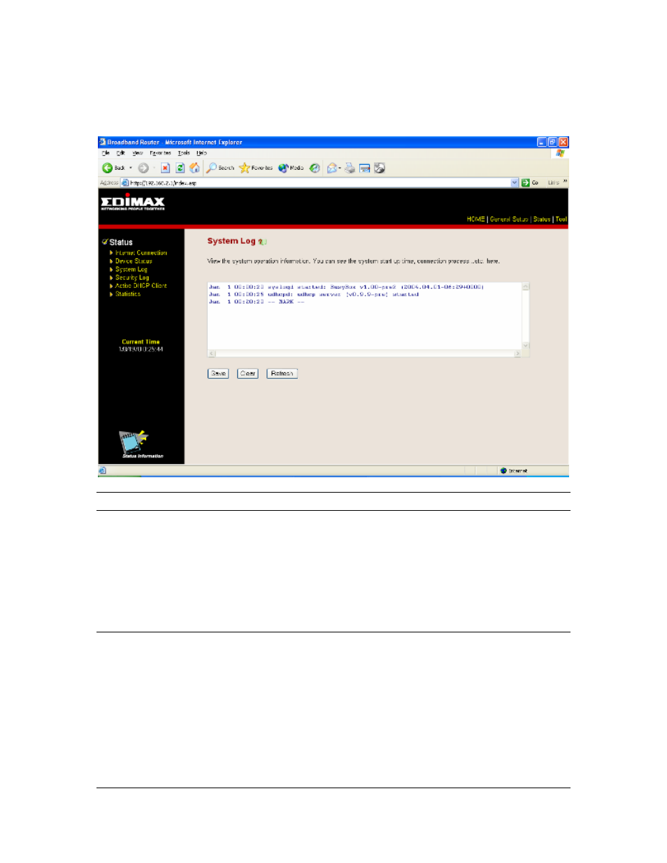 4 system log | Edimax Technology Multi-Homing Broadband Router User Manual | Page 76 / 87