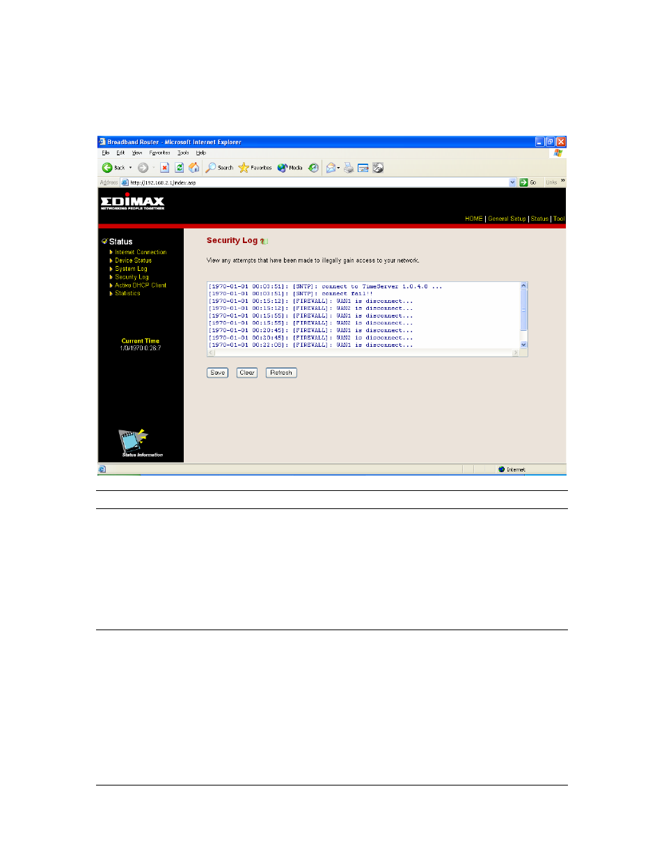 5 security log | Edimax Technology Multi-Homing Broadband Router User Manual | Page 77 / 87