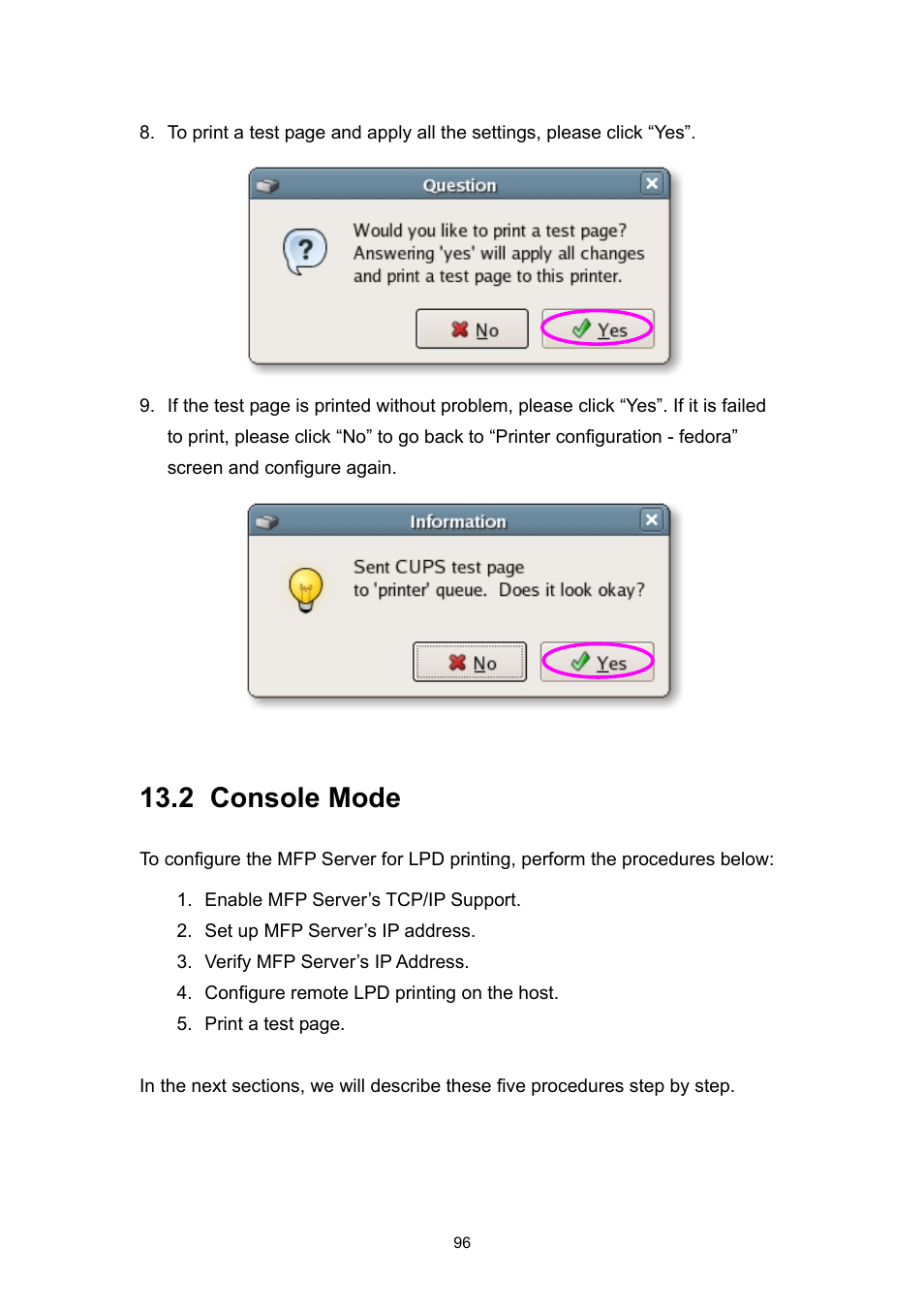 2 console mode | Edimax Technology EDIMAX FAST ETHERNET MFP SERVER VERSION: 2.0 User Manual | Page 102 / 118
