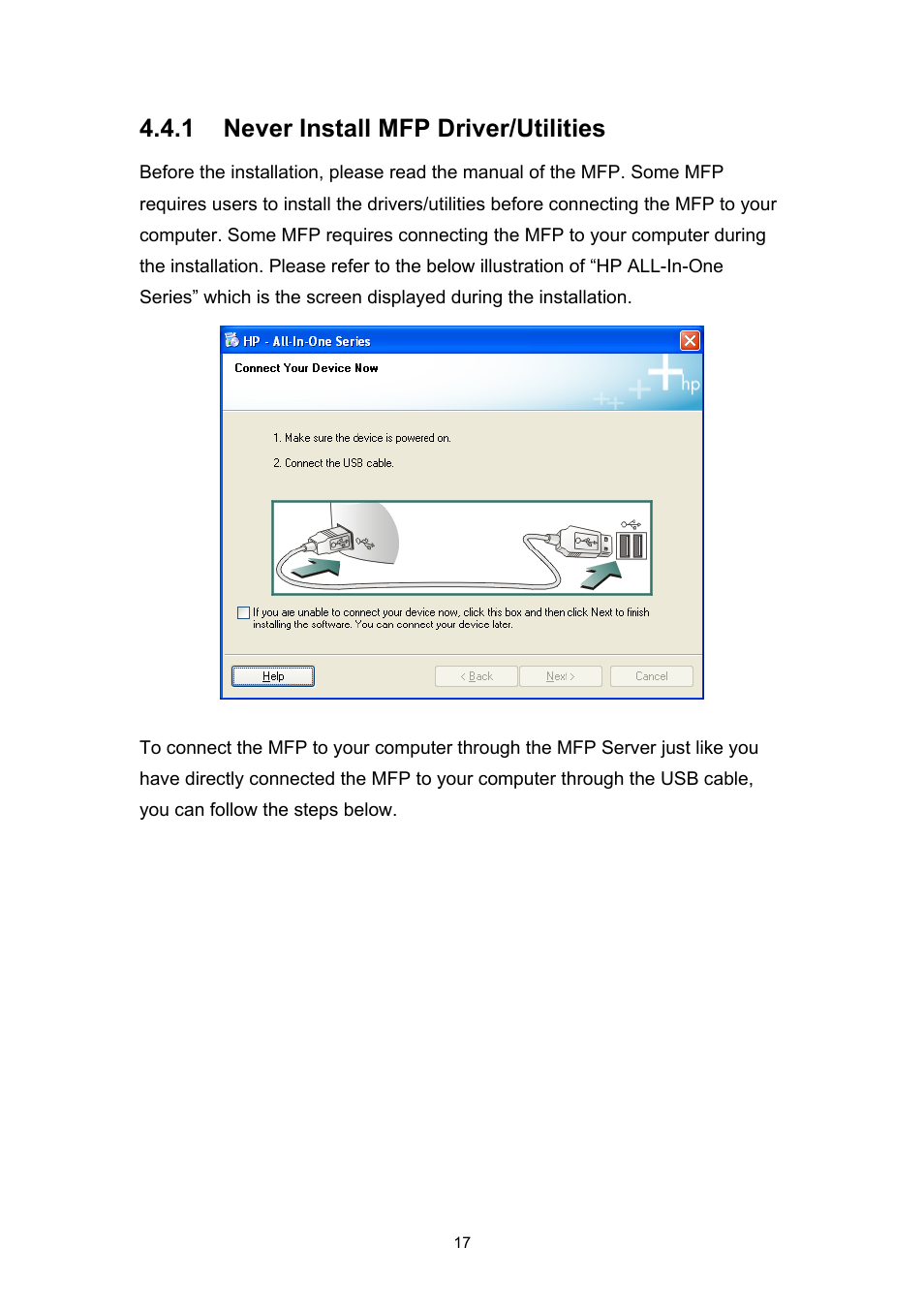 1 never install mfp driver/utilities | Edimax Technology EDIMAX FAST ETHERNET MFP SERVER VERSION: 2.0 User Manual | Page 23 / 118