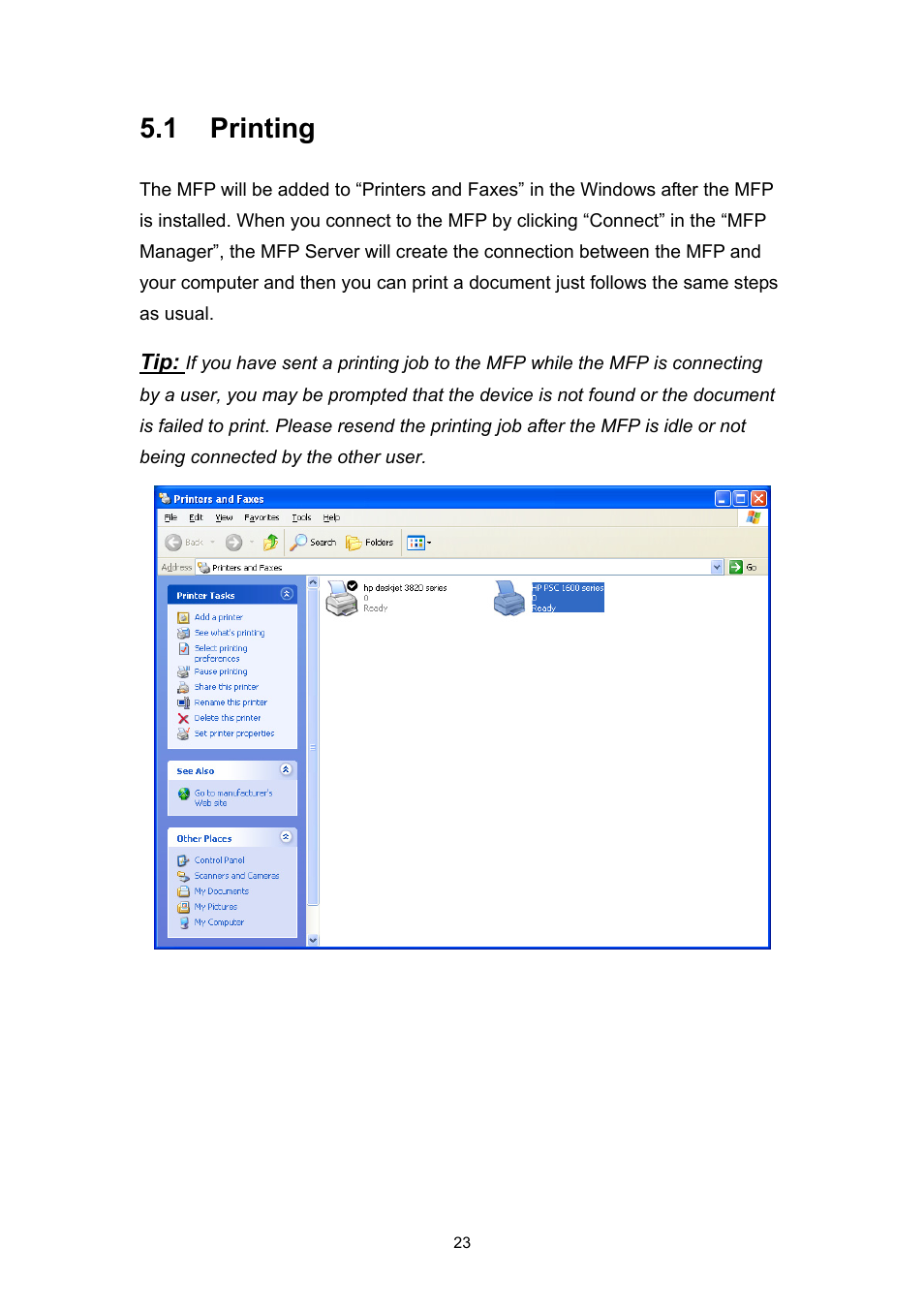 1 printing | Edimax Technology EDIMAX FAST ETHERNET MFP SERVER VERSION: 2.0 User Manual | Page 29 / 118