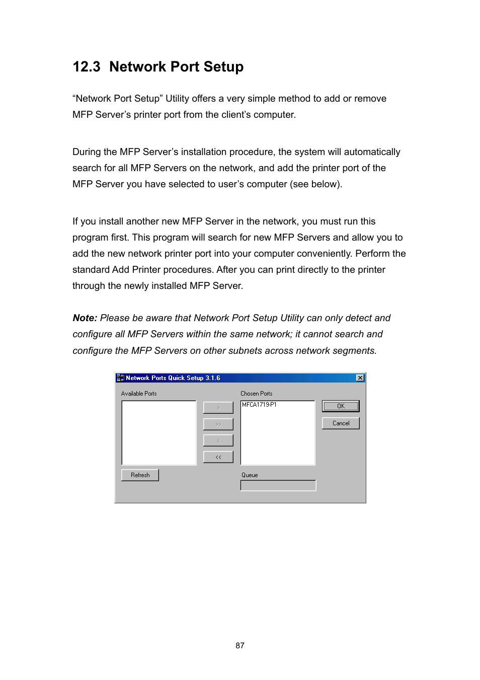 3 network port setup | Edimax Technology EDIMAX FAST ETHERNET MFP SERVER VERSION: 2.0 User Manual | Page 93 / 118