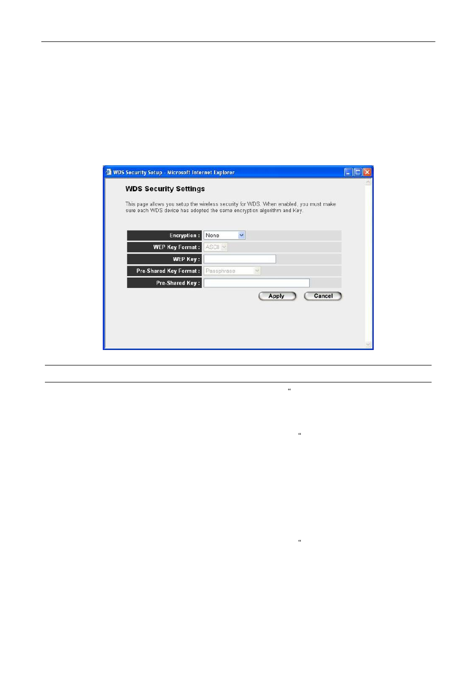 Set security, Parameter description | Edimax Technology EW-7206Apg User Manual | Page 20 / 46