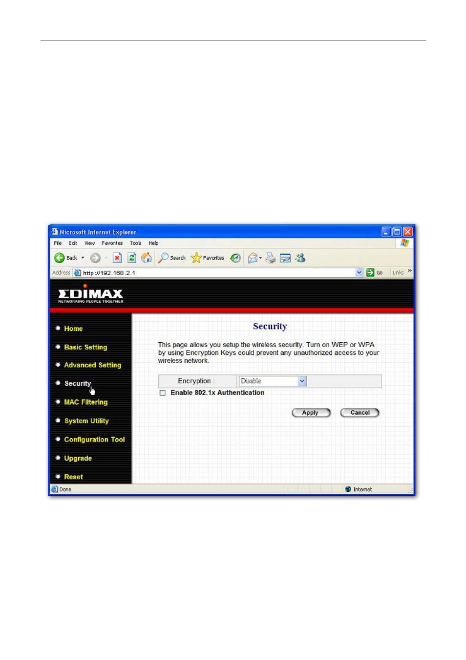 4 security, Security, 4 se curity | Edimax Technology EW-7206Apg User Manual | Page 26 / 46