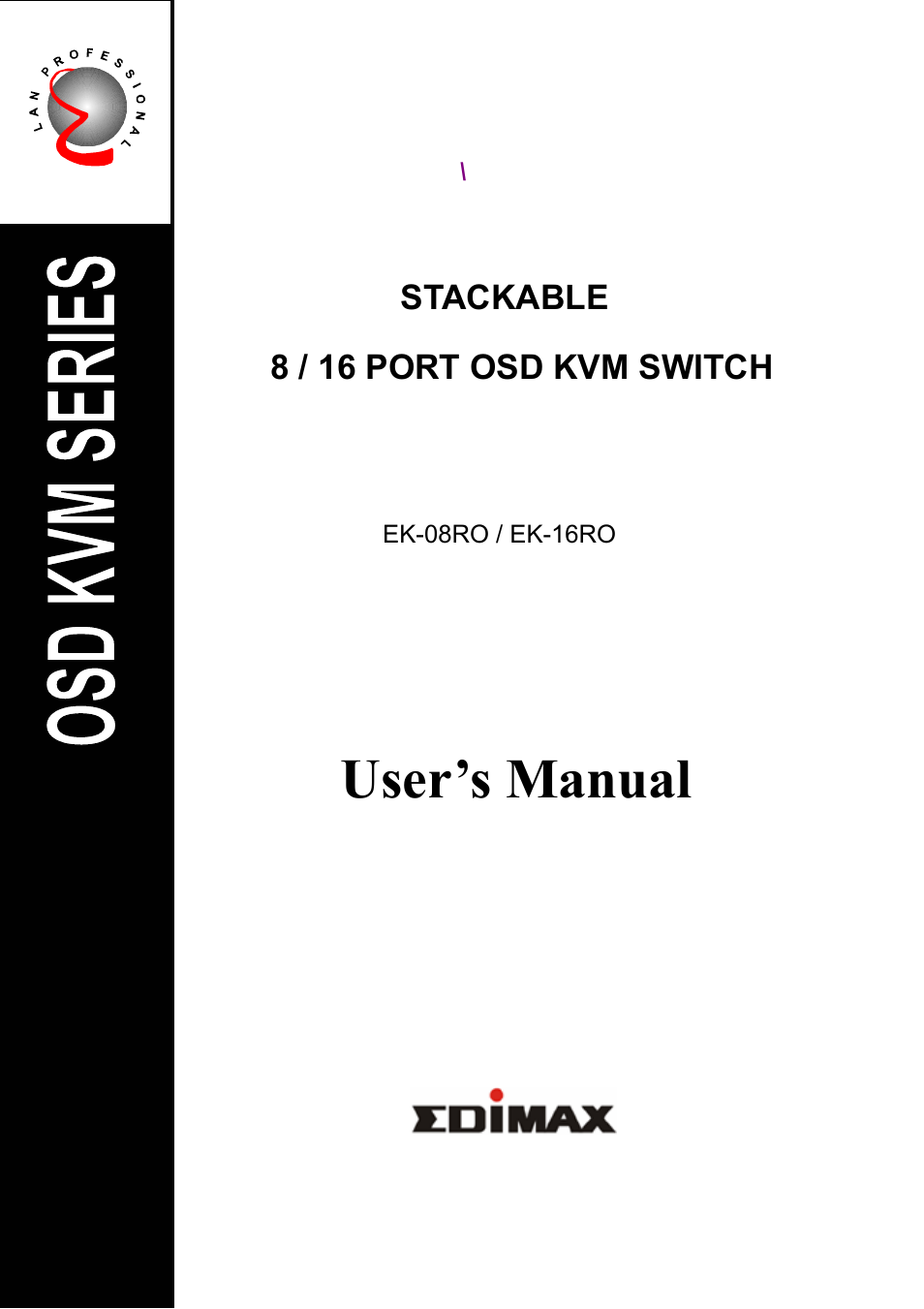 Edimax Technology EK-16RO User Manual | 17 pages