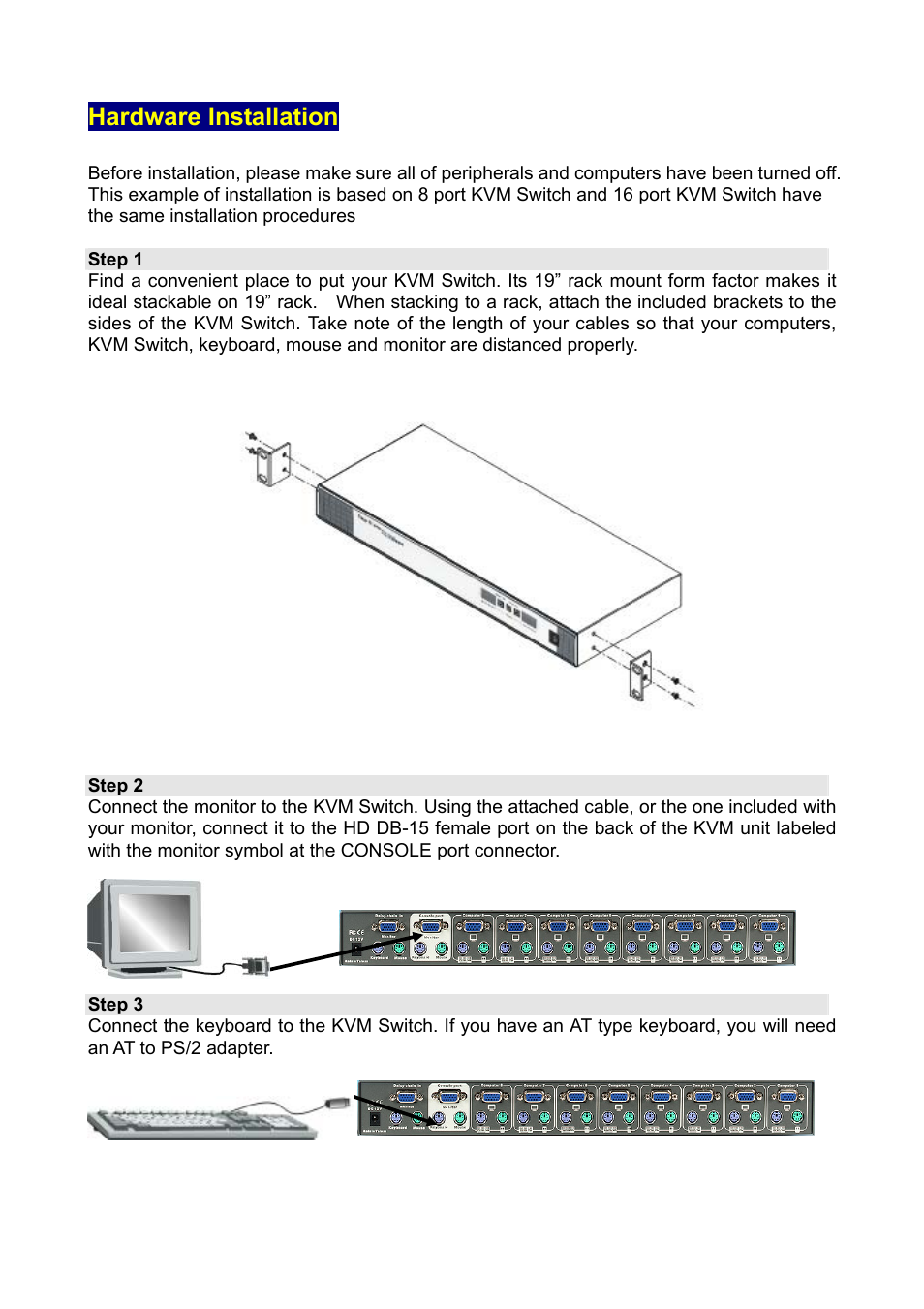 Hardware installation | Edimax Technology EK-16RO User Manual | Page 7 / 17