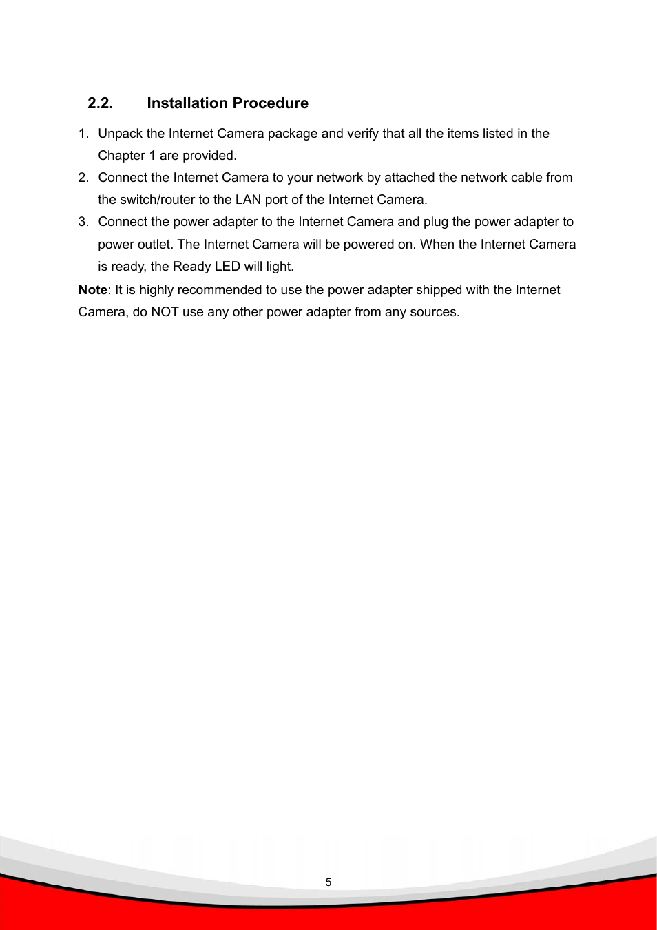 Installation procedure | Edimax Technology IC-1520POE User Manual | Page 9 / 27