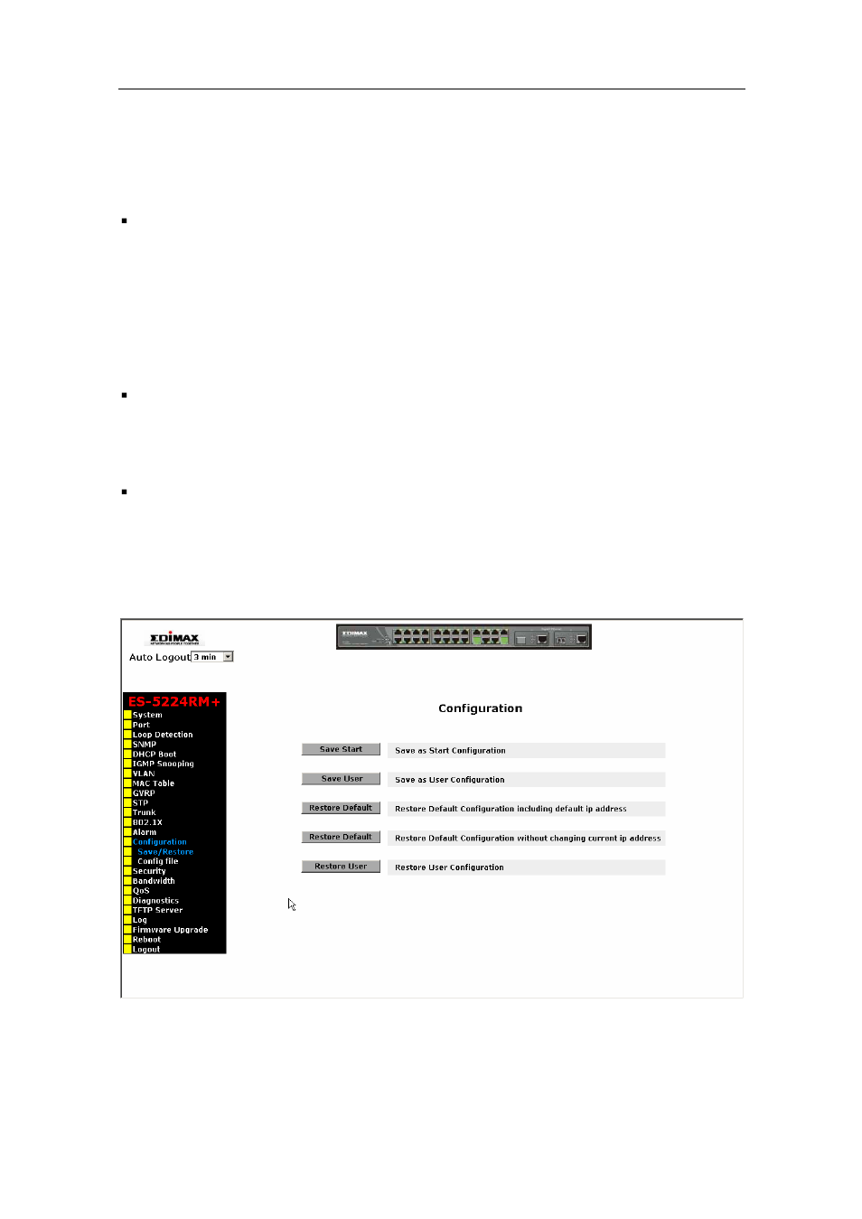 Onfiguration, User manual, 13. configuration | Edimax Technology ES-5224RM  EN User Manual | Page 126 / 265
