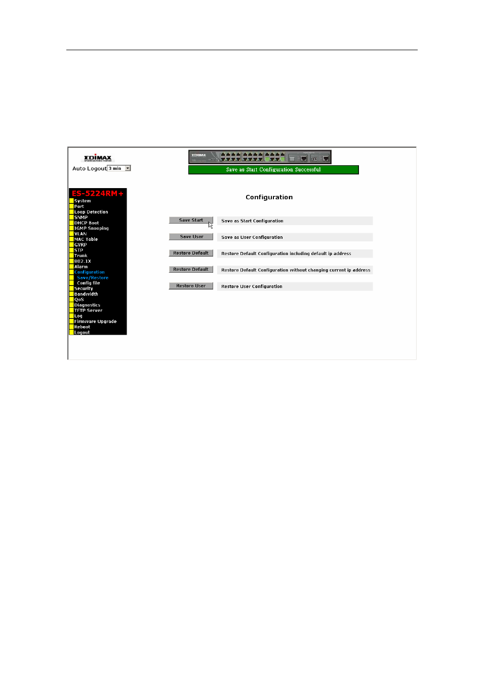 13-1. save/restore, User manual | Edimax Technology ES-5224RM  EN User Manual | Page 127 / 265