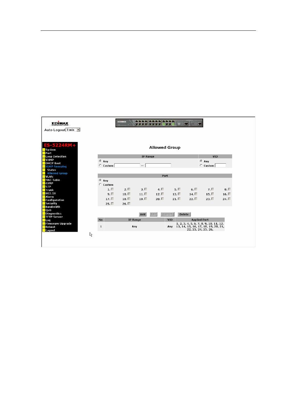 User manual | Edimax Technology ES-5224RM  EN User Manual | Page 71 / 265