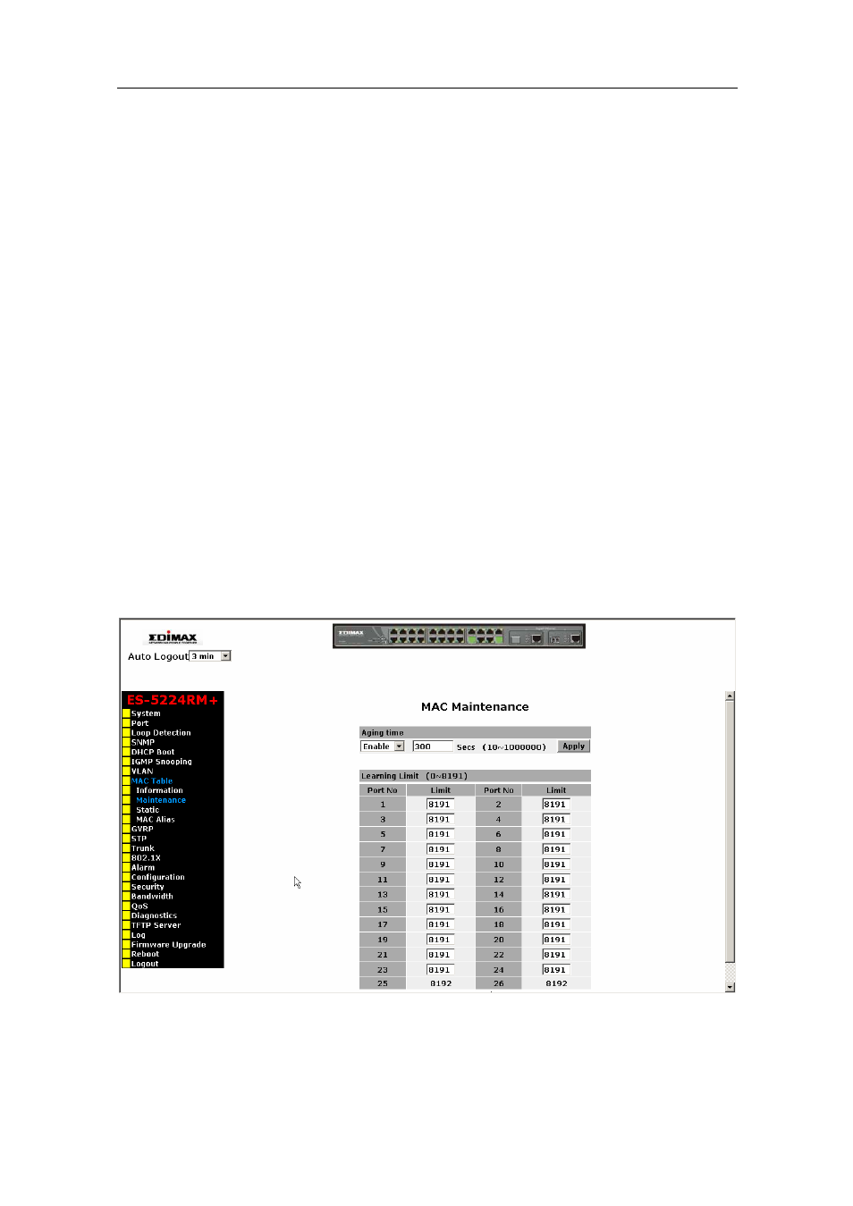 User manual | Edimax Technology ES-5224RM  EN User Manual | Page 86 / 265