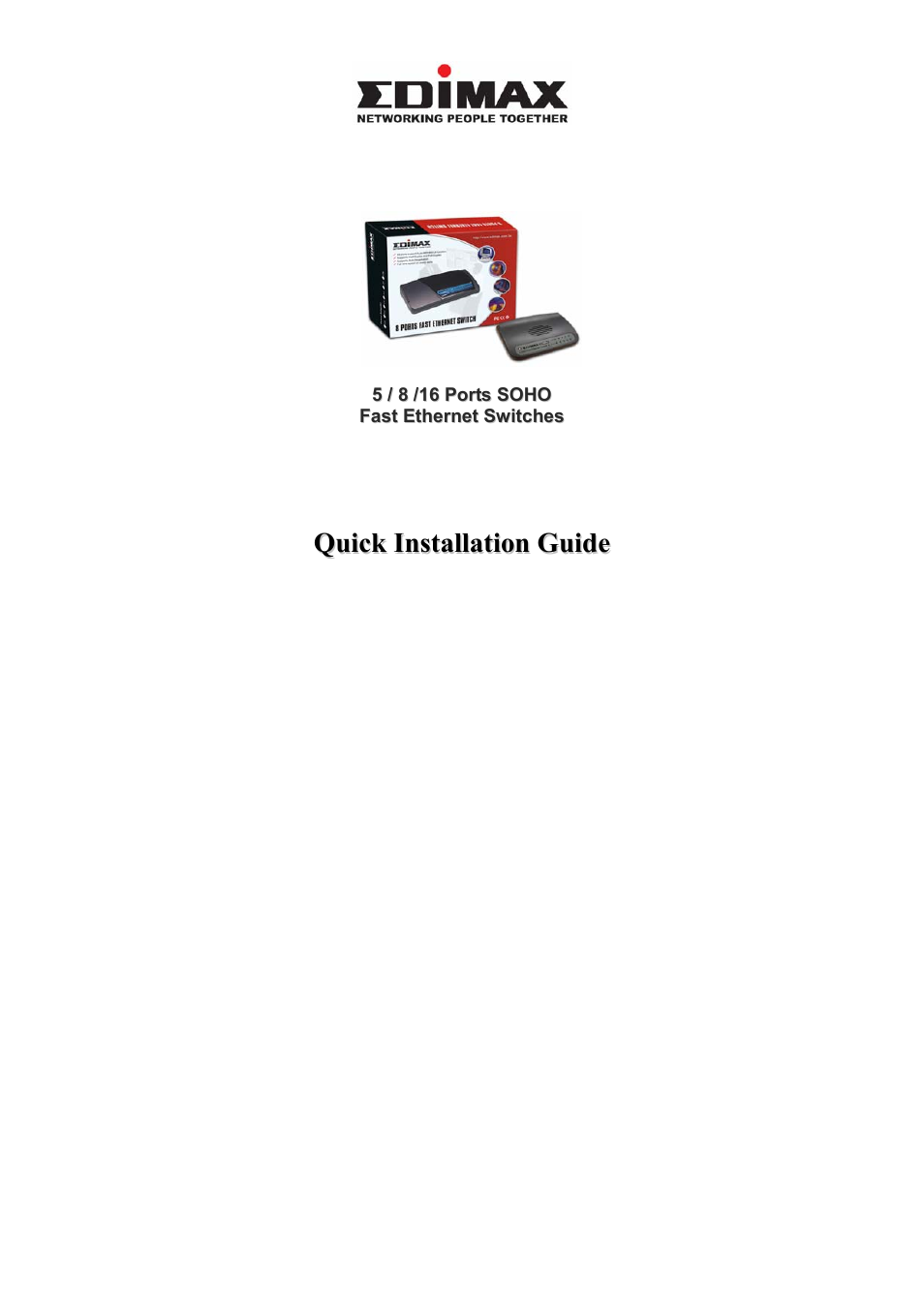 Edimax Technology Edimax ES-3105P User Manual | 40 pages