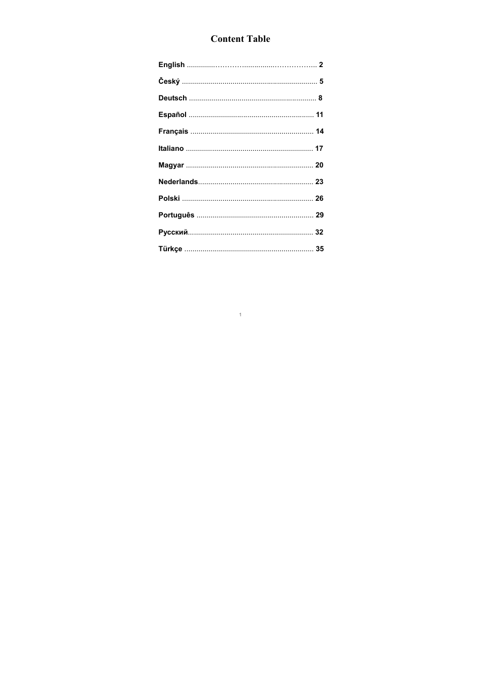 Content table | Edimax Technology Edimax ES-3105P User Manual | Page 2 / 40
