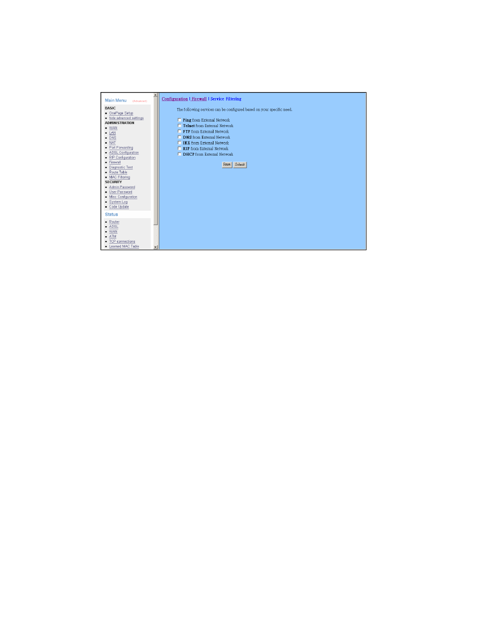 Service filtering | Edimax Technology AR-6024 User Manual | Page 42 / 72