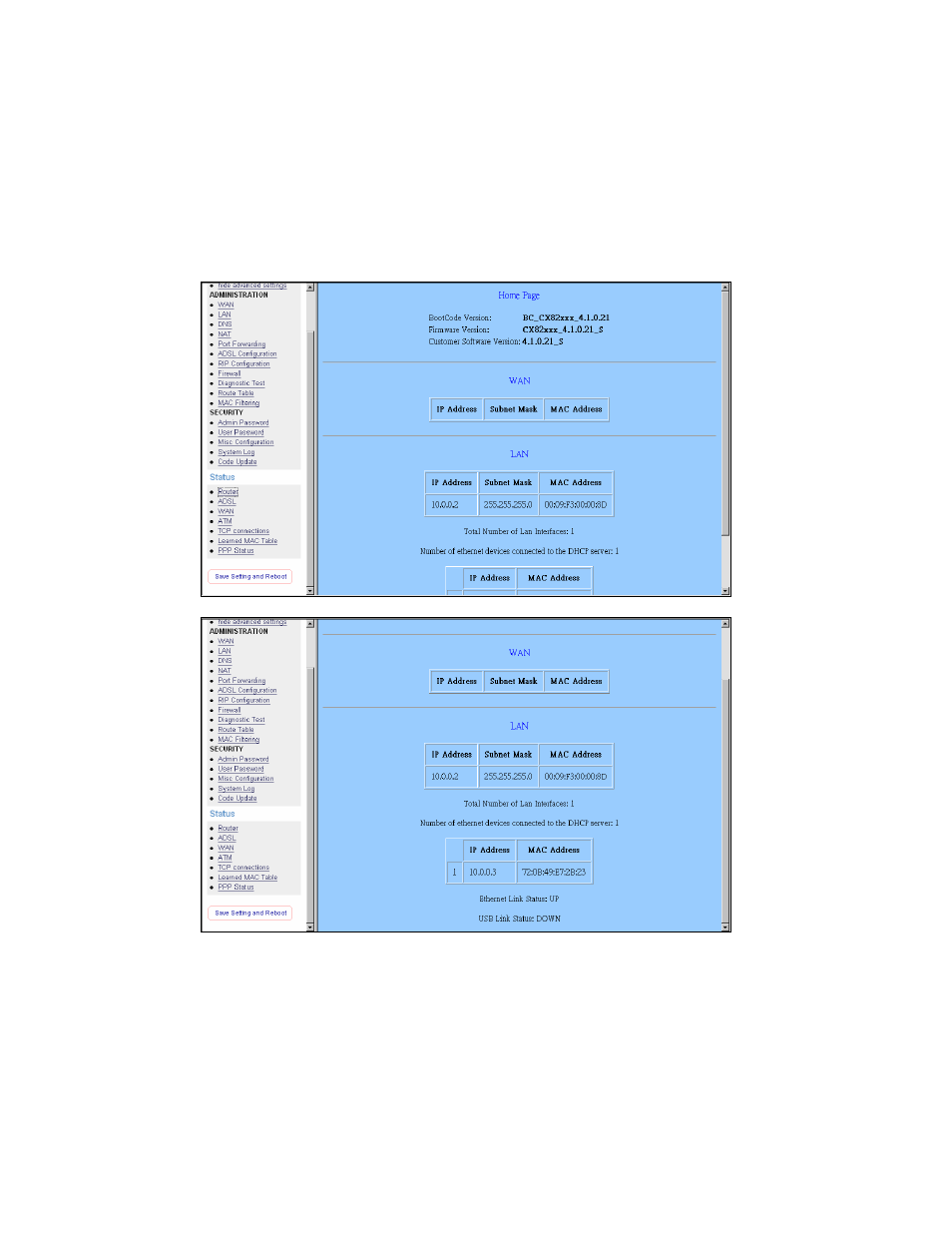 Status, Router | Edimax Technology AR-6024 User Manual | Page 60 / 72