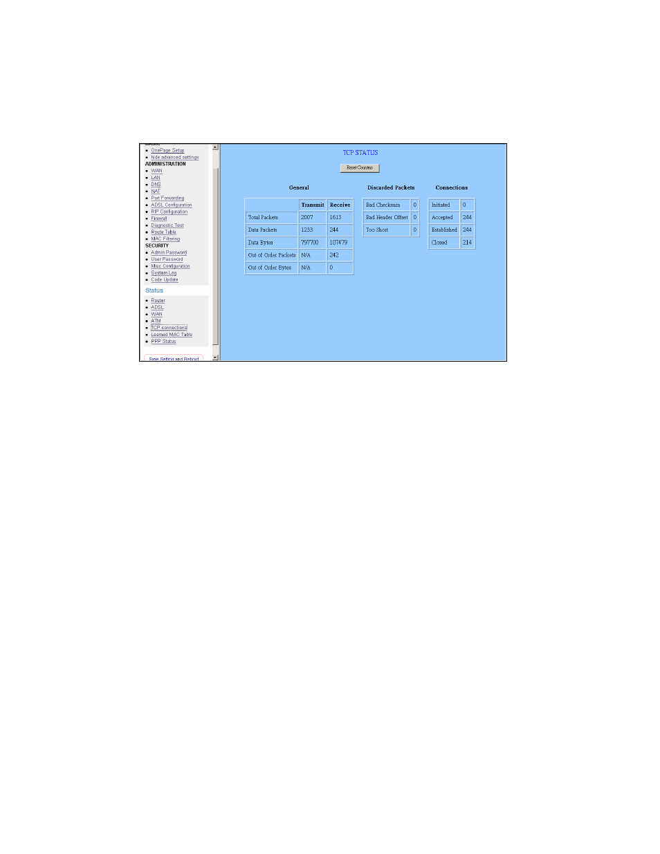 Tcp connections | Edimax Technology AR-6024 User Manual | Page 65 / 72
