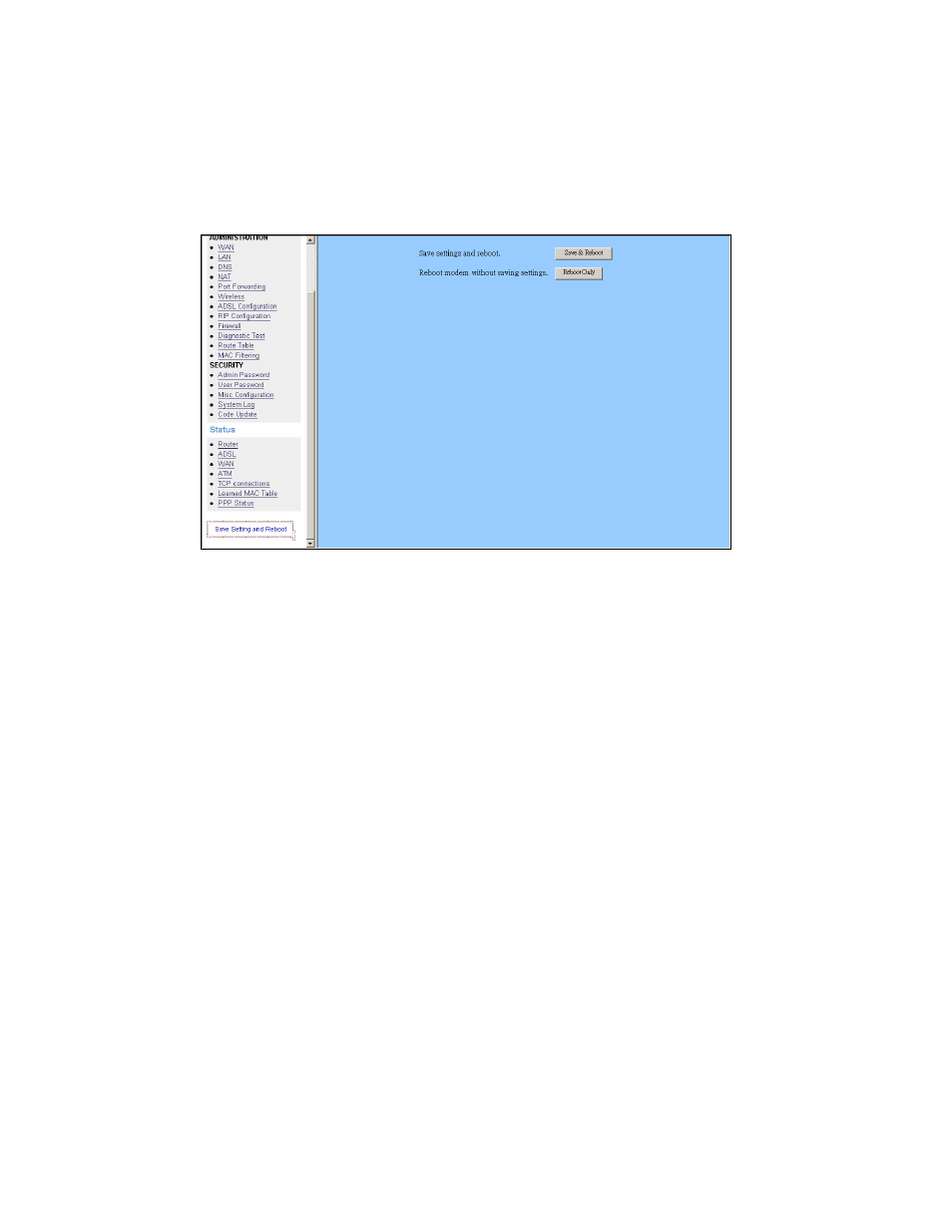 Save settings/reboot | Edimax Technology AR-6024 User Manual | Page 68 / 72