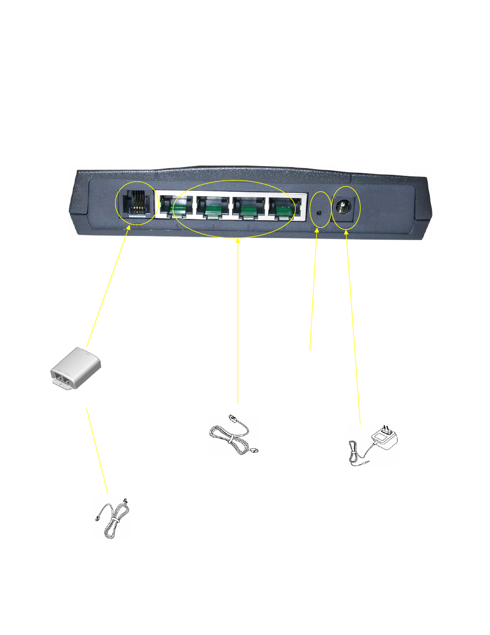 Hardware connecting, Led indicators, 4 port ethernet adsl router | Edimax Technology AR-6024 User Manual | Page 7 / 72