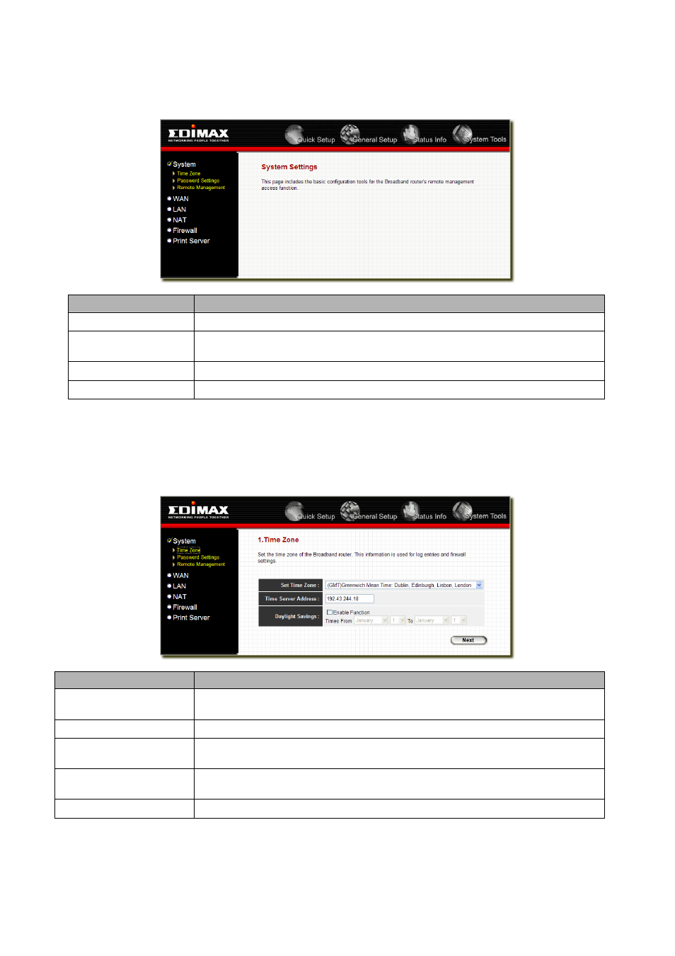 1 system, 1 time zone | Edimax Technology BR-6104K User Manual | Page 19 / 48