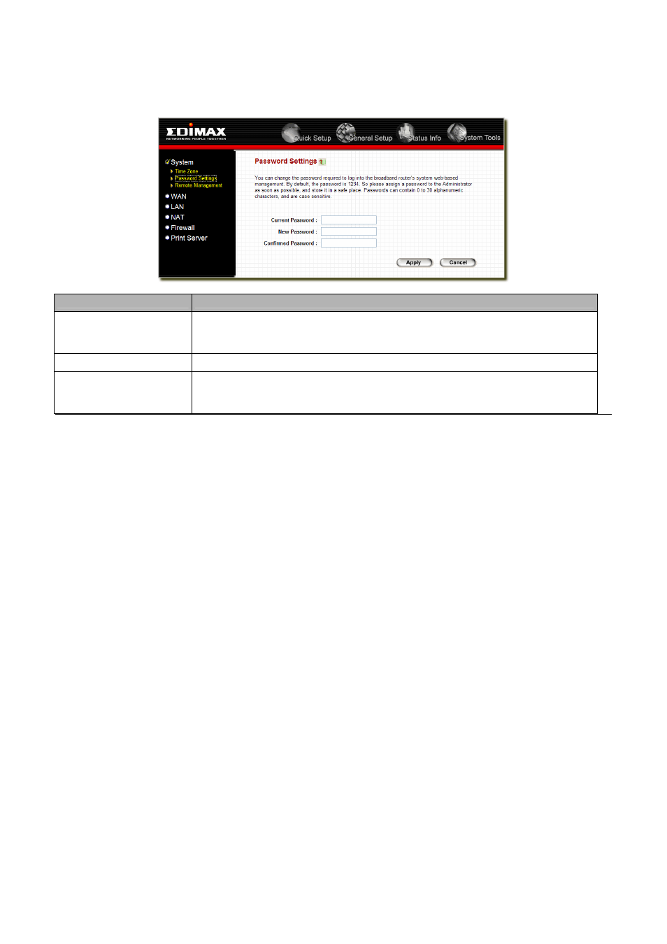 2 password settings | Edimax Technology BR-6104K User Manual | Page 20 / 48