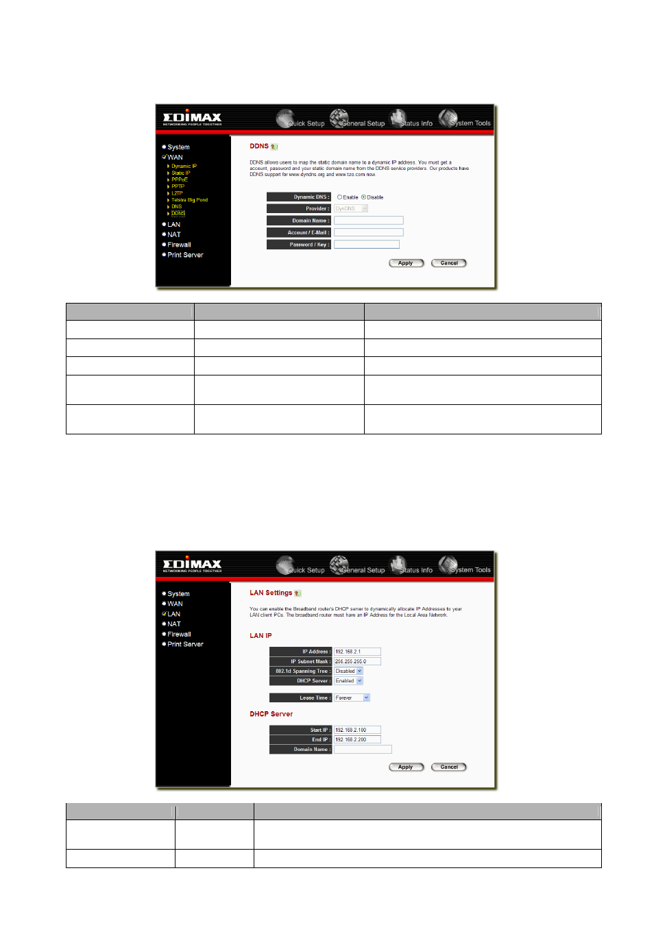 8 ddns, 3 lan | Edimax Technology BR-6104K User Manual | Page 25 / 48
