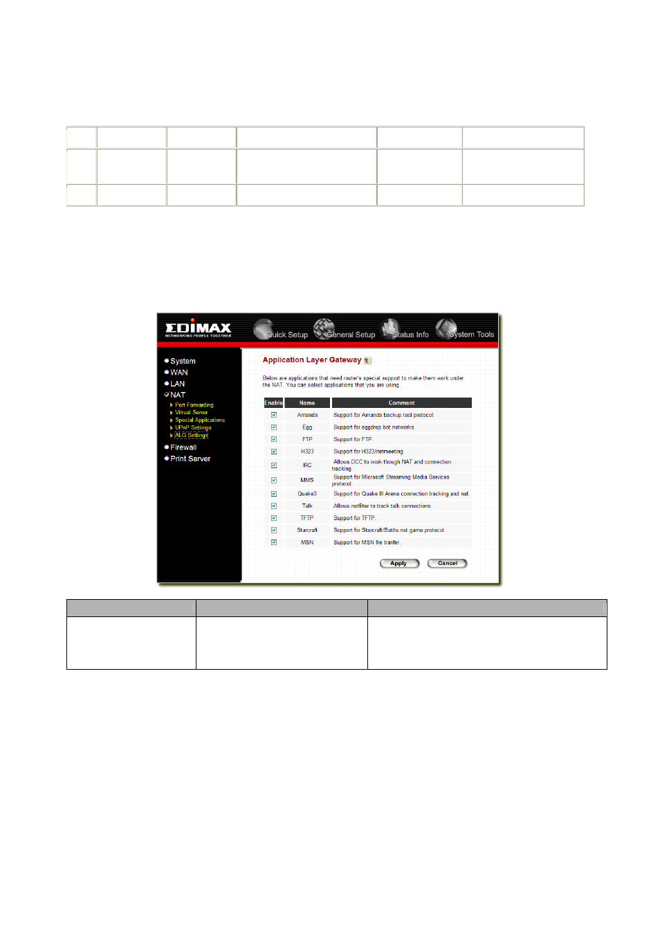 4 alg settings | Edimax Technology BR-6104K User Manual | Page 31 / 48