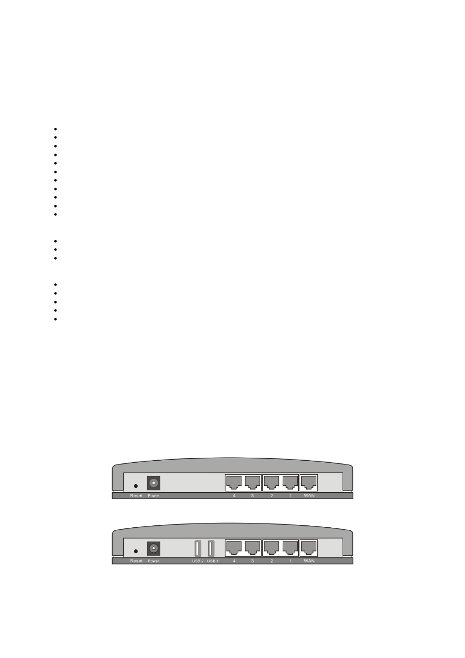 Introduction, Features, Minimum requirements | Package content, Note, Get to know the broadband router, Back panel | Edimax Technology BR-6104K User Manual | Page 4 / 48