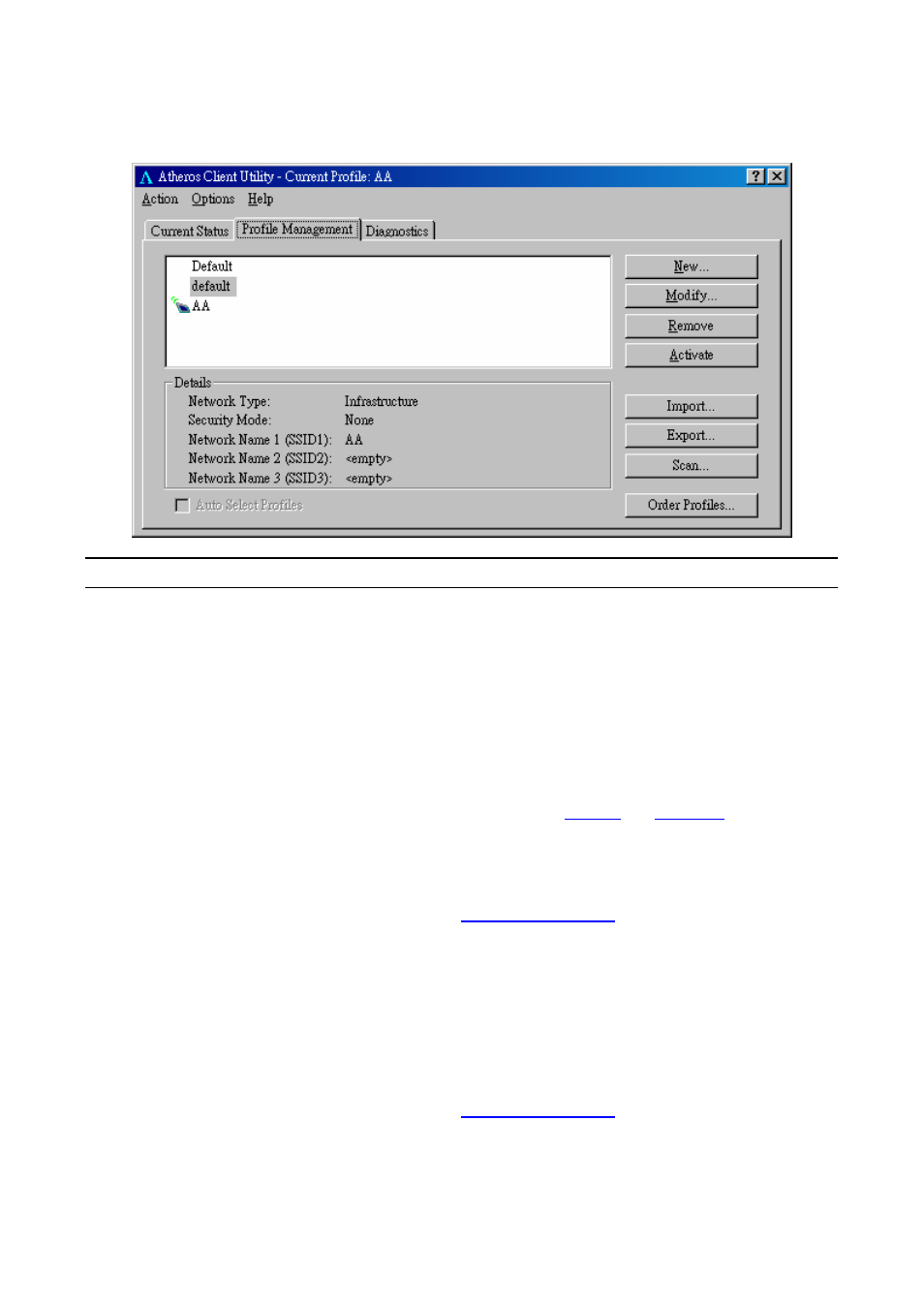 2 profile management, Rof ile, Anagement | Edimax Technology 802.11g User Manual | Page 16 / 32