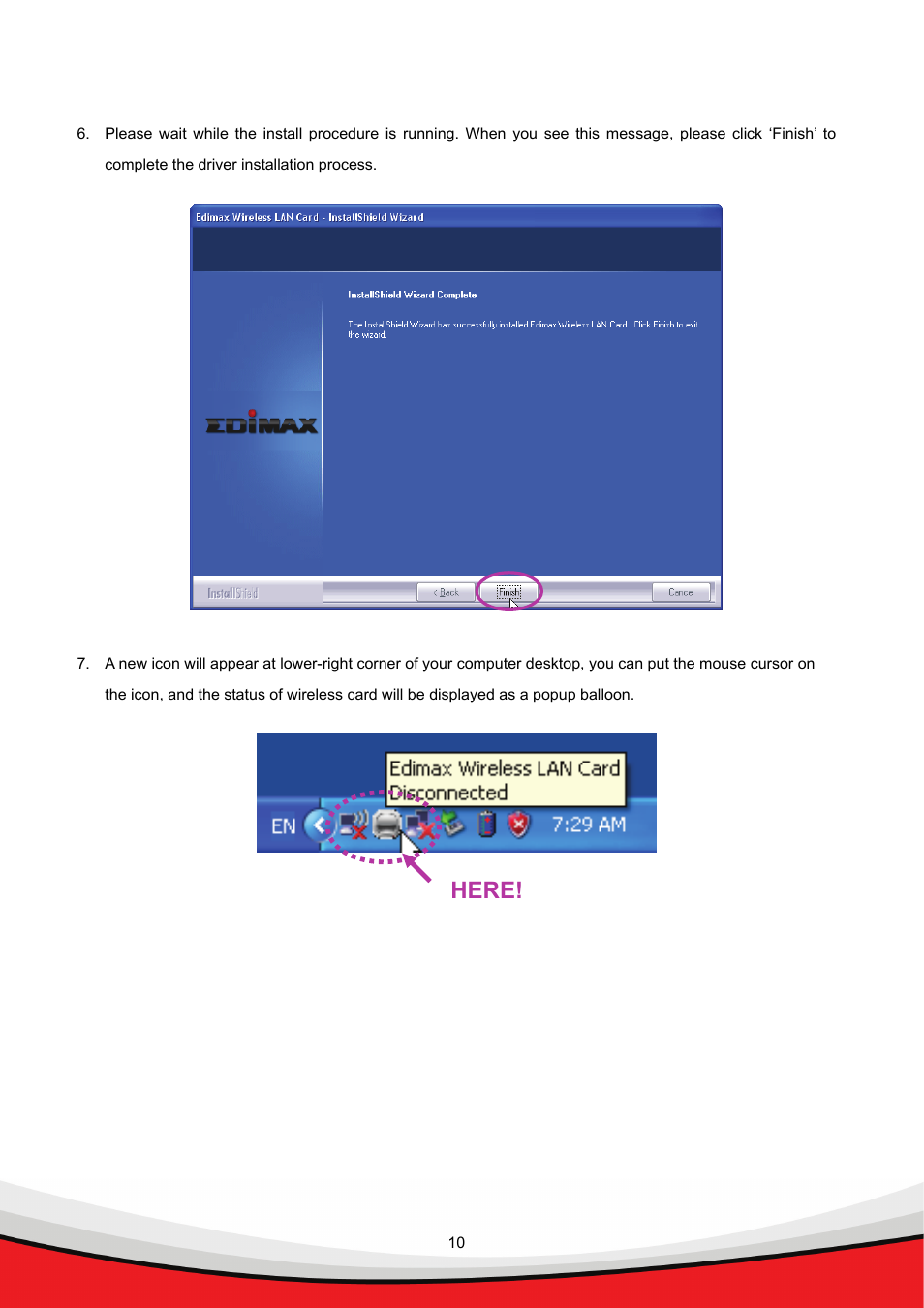 Here | Edimax Technology Wireless LAN USB Adapter User Manual | Page 12 / 16