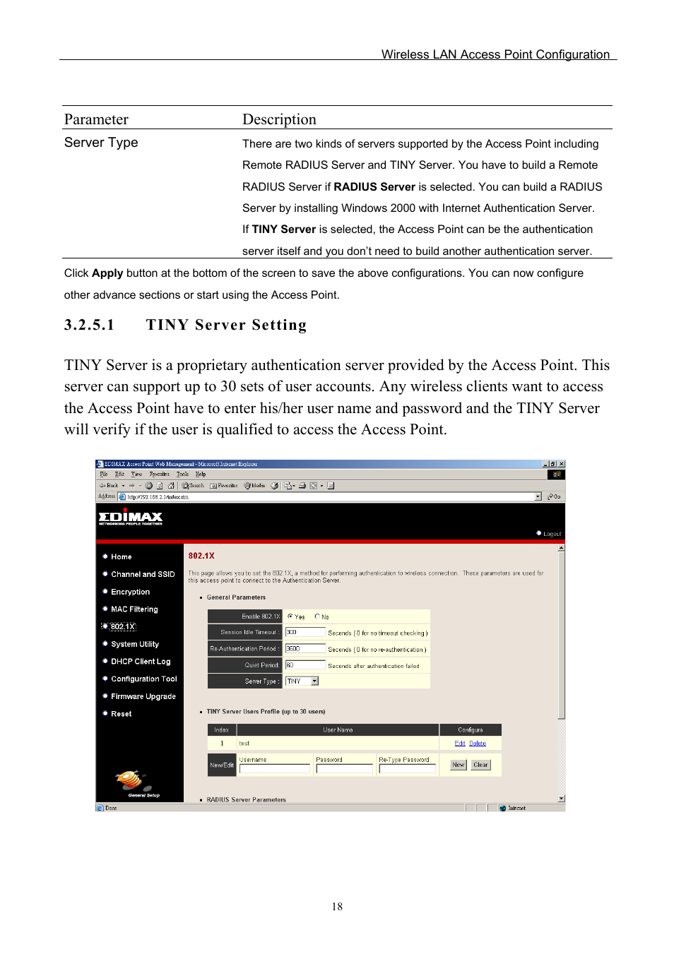 Parameter description | Edimax Technology EW-7205APS User Manual | Page 20 / 31