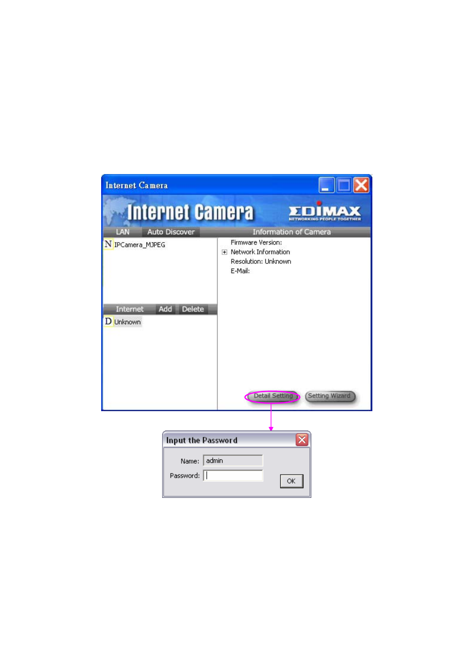 Detail setting | Edimax Technology IC-1000 User Manual | Page 15 / 53