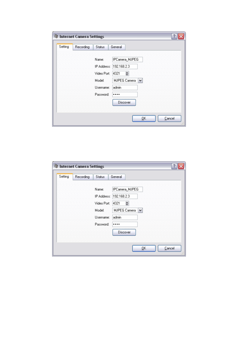 Setting | Edimax Technology IC-1000 User Manual | Page 31 / 53