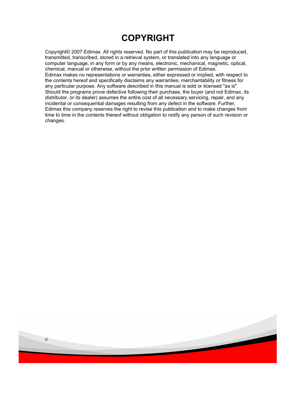Copyright | Edimax Technology ES-5240G+ User Manual | Page 2 / 111