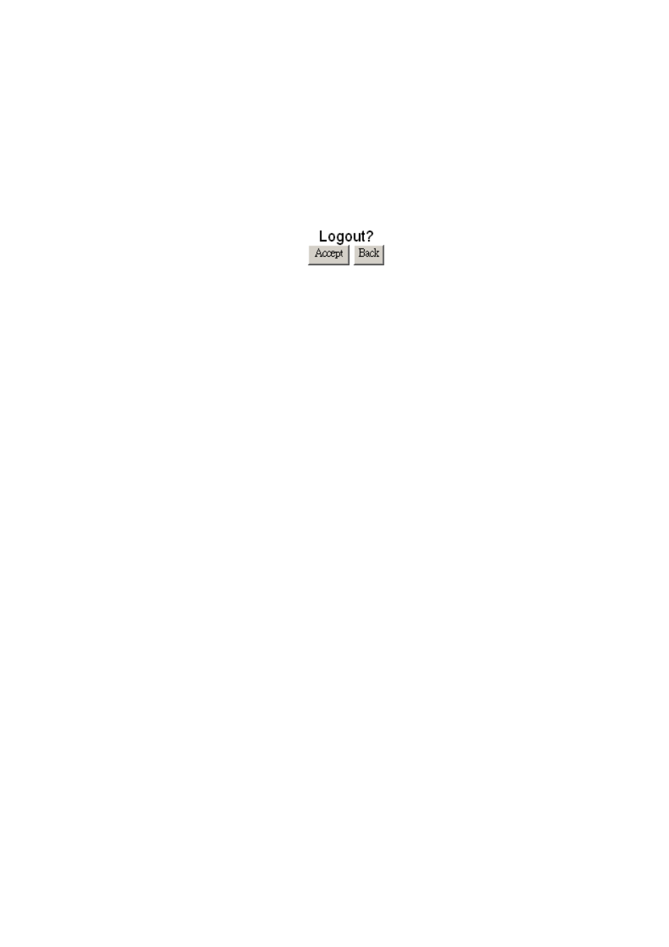 Logout | Edimax Technology Edimax 24 10/100TX + 2 10/100/1000T/Mini-GBIC Combo Web Smart Switch ES-5226RS User Manual | Page 51 / 59