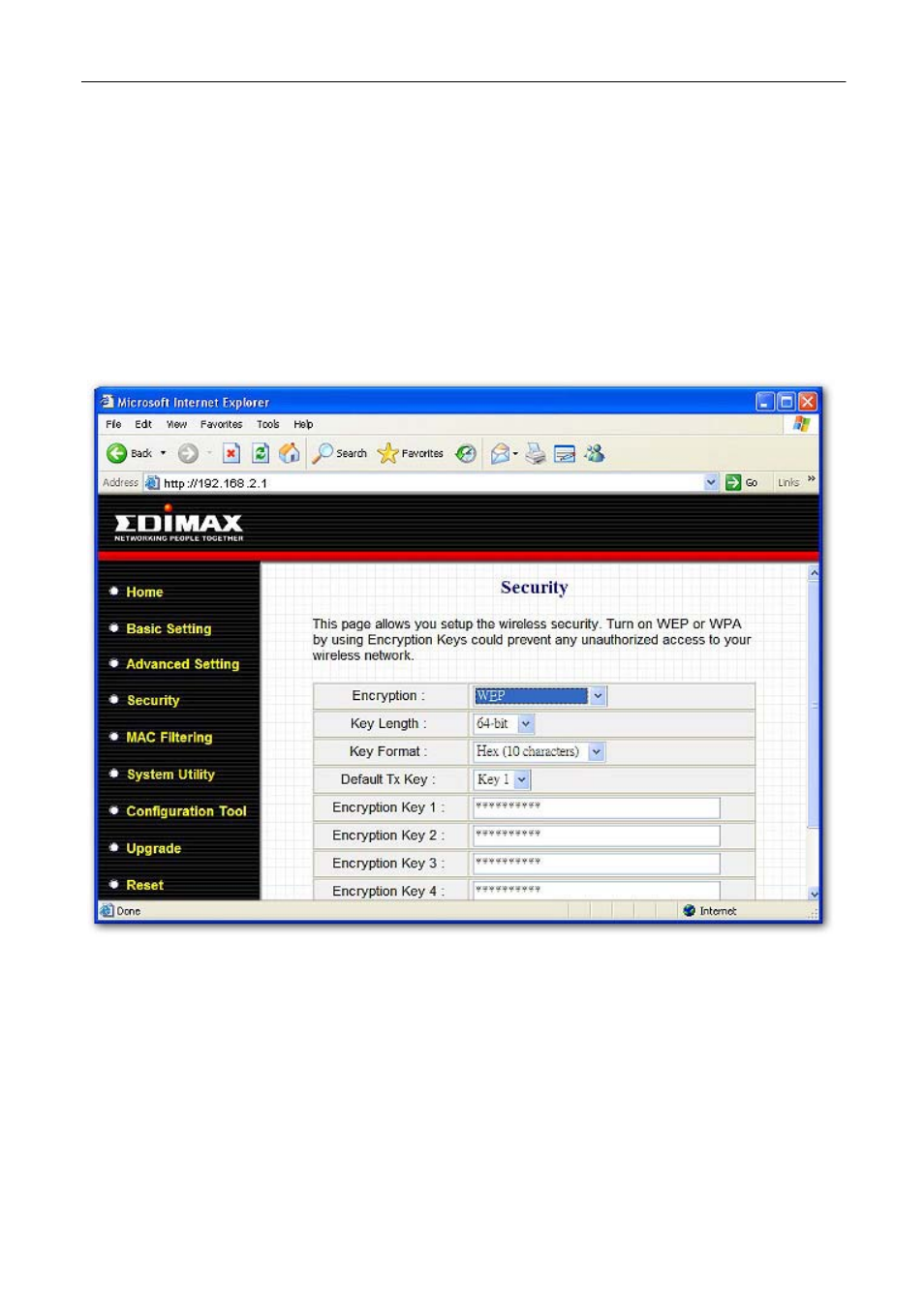 Wep only | Edimax Technology EW-7206Apg User Manual | Page 28 / 47