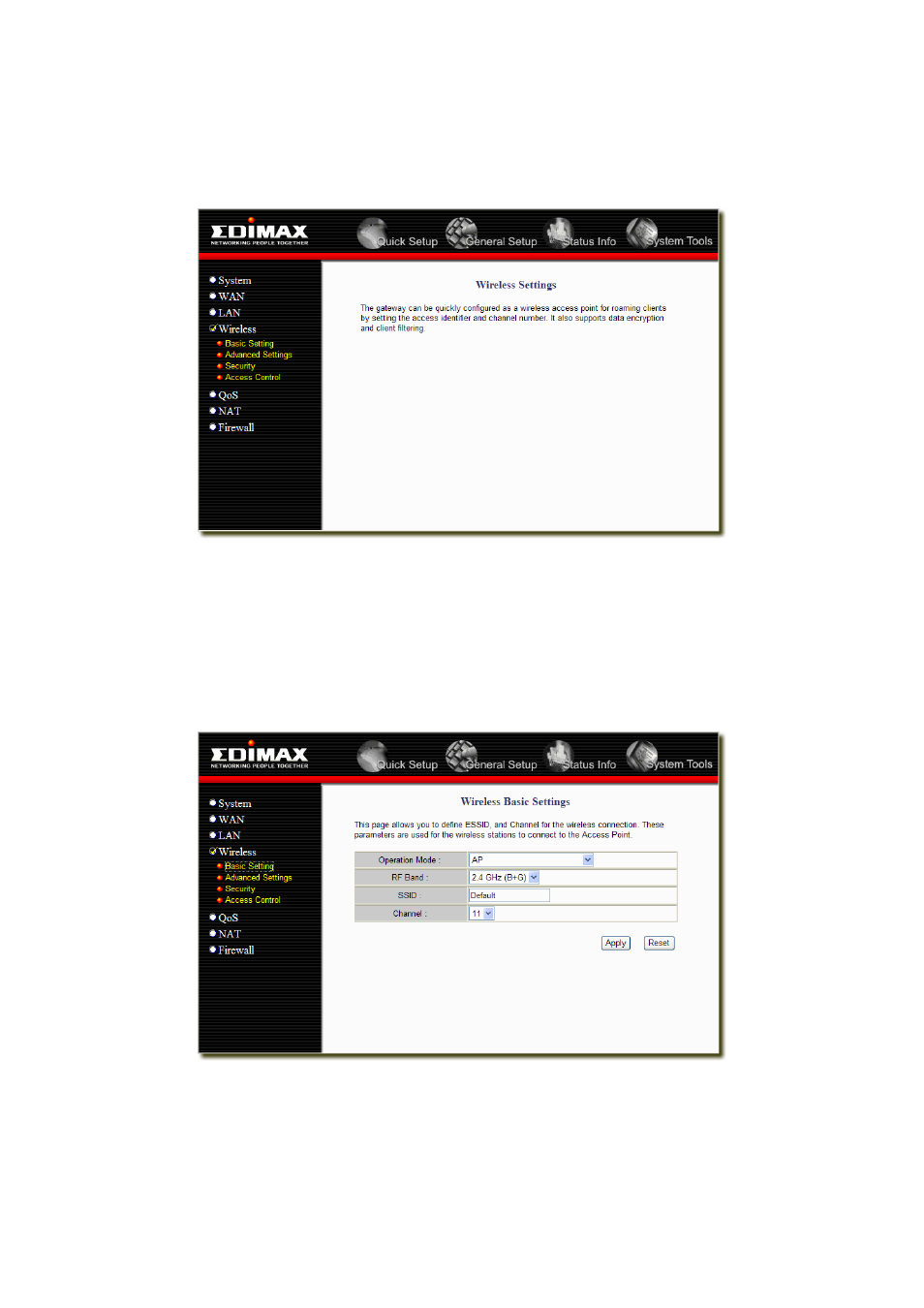 4 wireless, 1 basic settings | Edimax Technology BR-6218Mg User Manual | Page 27 / 58