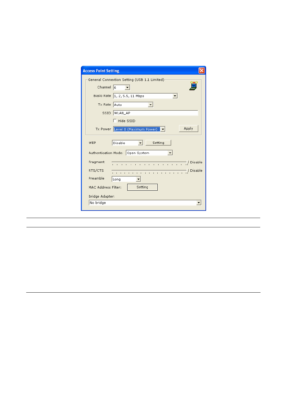 2 ap general connection setting, Ap ge neral connec tion se tti ng | Edimax Technology pmn802.11b/g WLAN USB adapter with Wi-Fi Detector User Manual | Page 28 / 34