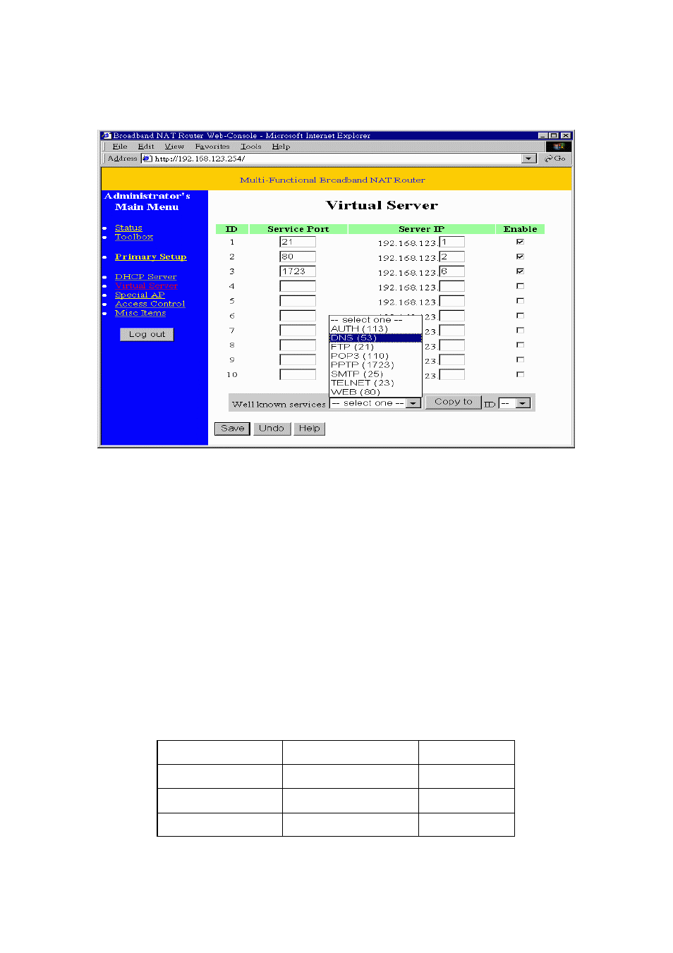 6 virtual server | Edimax Technology BR-6004 User Manual | Page 19 / 30