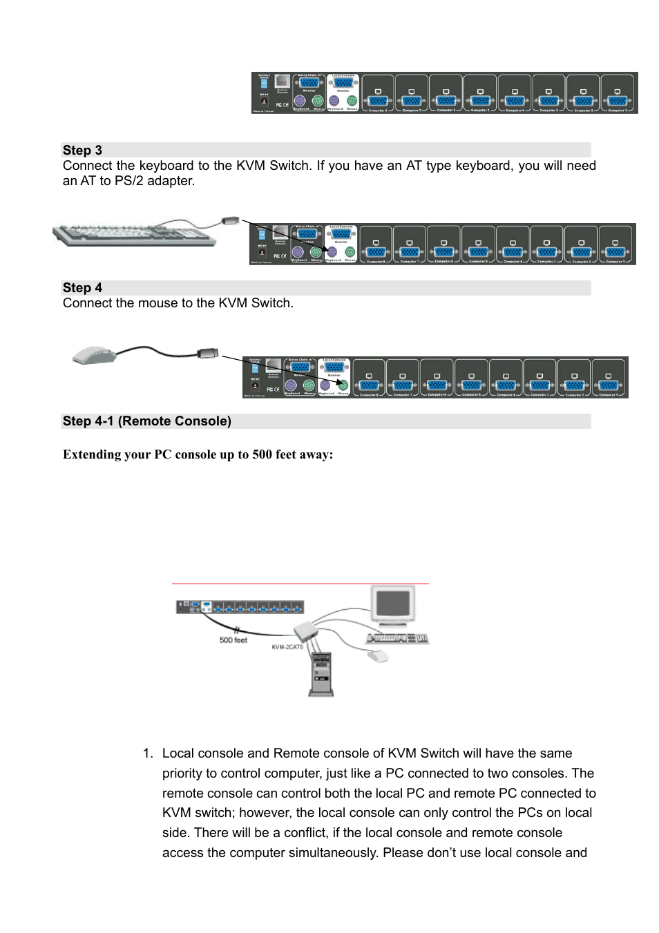 Edimax Technology Two-console 16 port PS/2 KVM Switch User Manual | Page 10 / 20