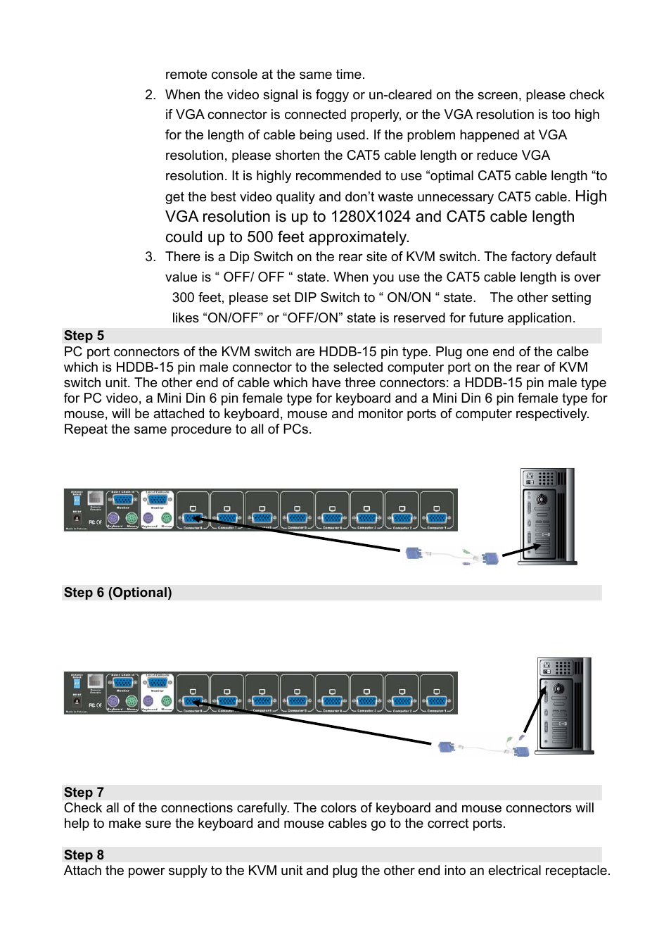 Edimax Technology Two-console 16 port PS/2 KVM Switch User Manual | Page 11 / 20