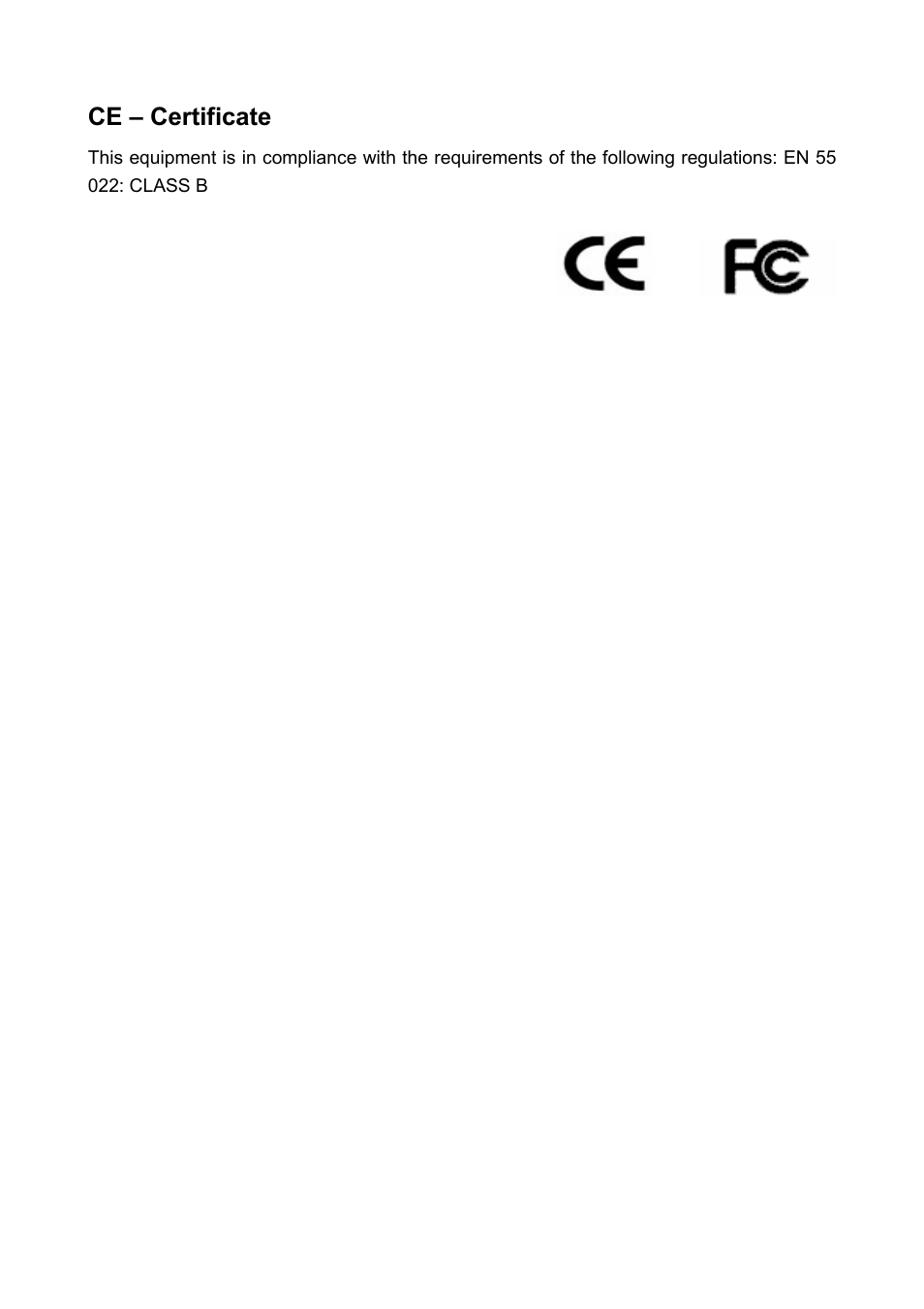 Ce – certificate | Edimax Technology Two-console 16 port PS/2 KVM Switch User Manual | Page 20 / 20