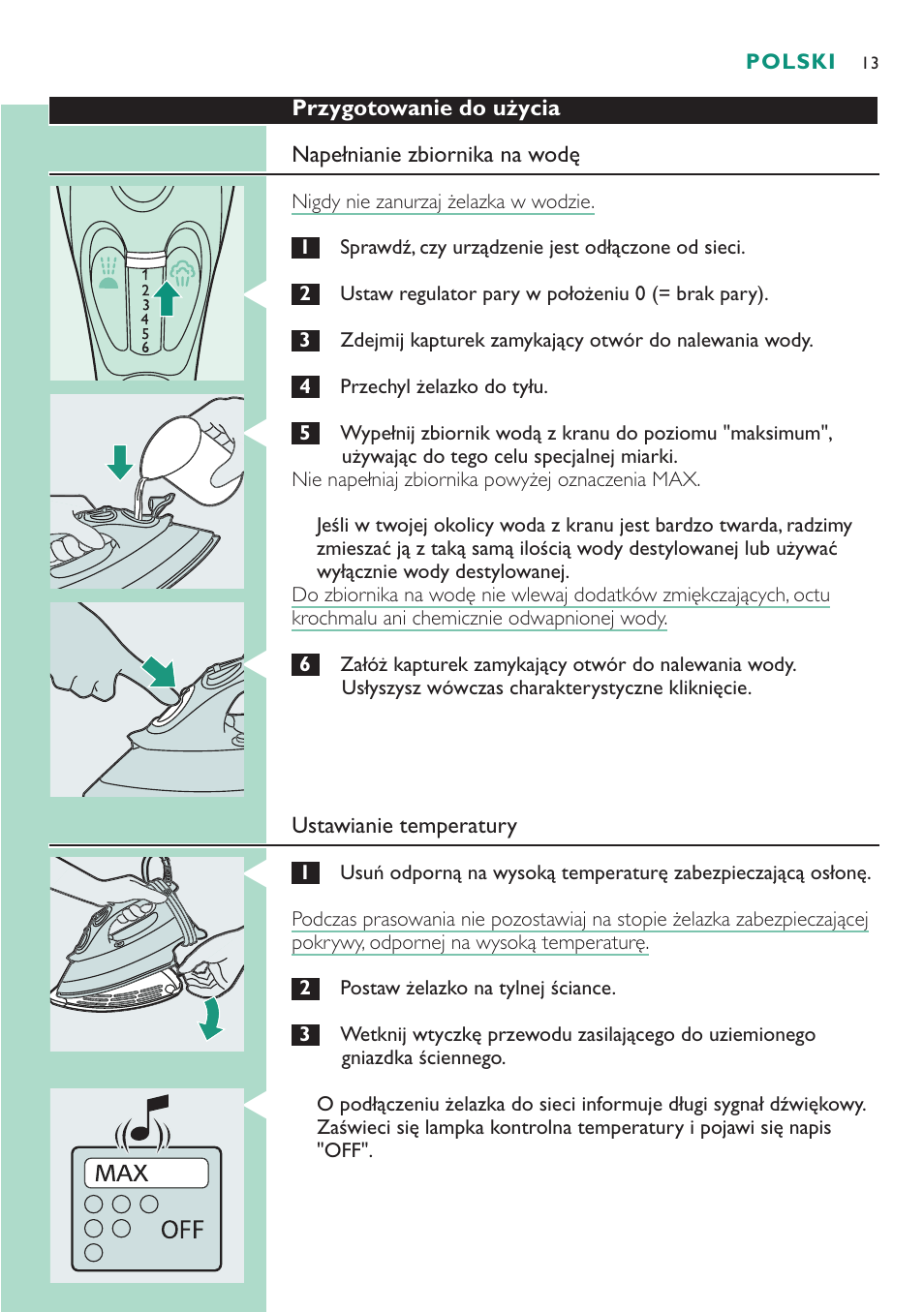 Philips GC4250 User Manual | Page 13 / 76