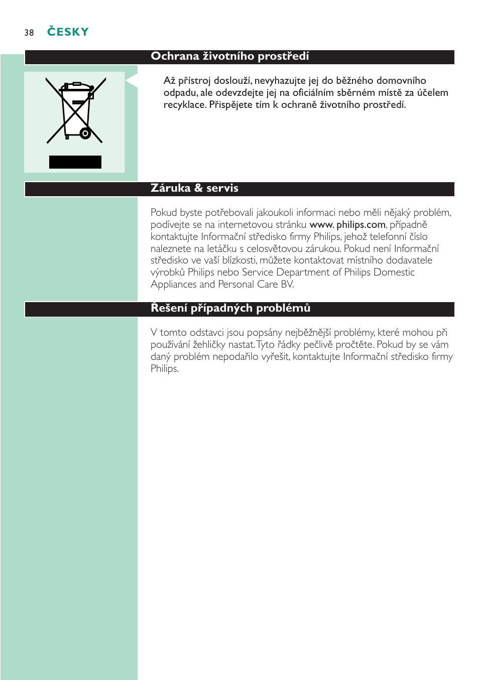 Philips GC4250 User Manual | Page 38 / 76