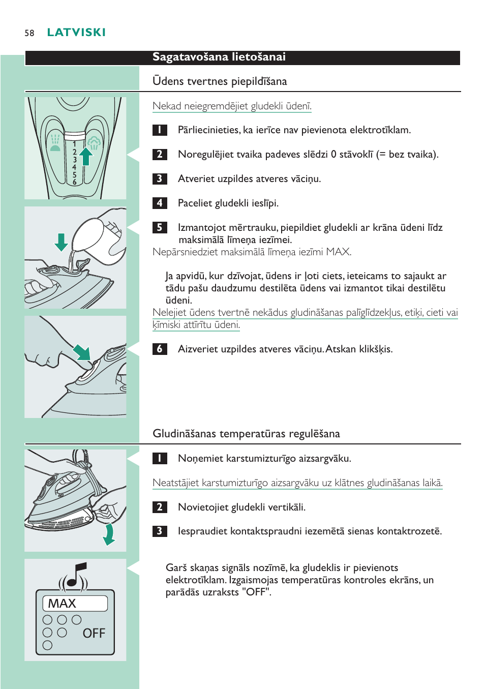 Philips GC4250 User Manual | Page 58 / 76