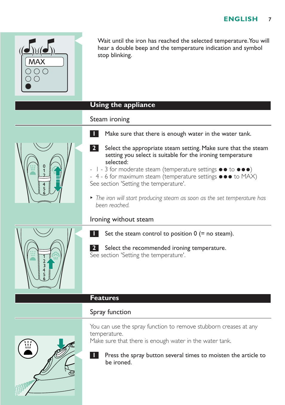 Philips GC4250 User Manual | Page 7 / 76