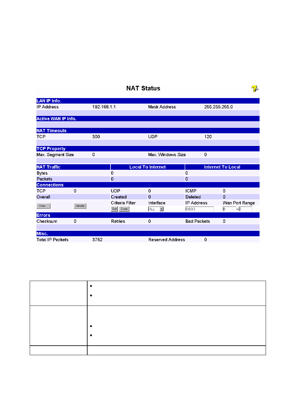 Nat status | Edimax Technology Edimax user guide Router User Manual | Page 71 / 81