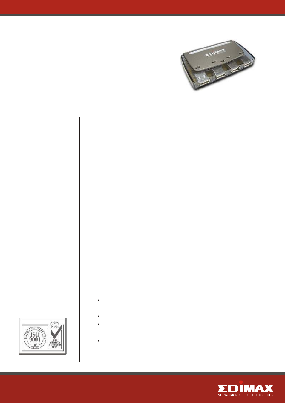 Edimax Technology Edimax EU-HB4S User Manual | 2 pages