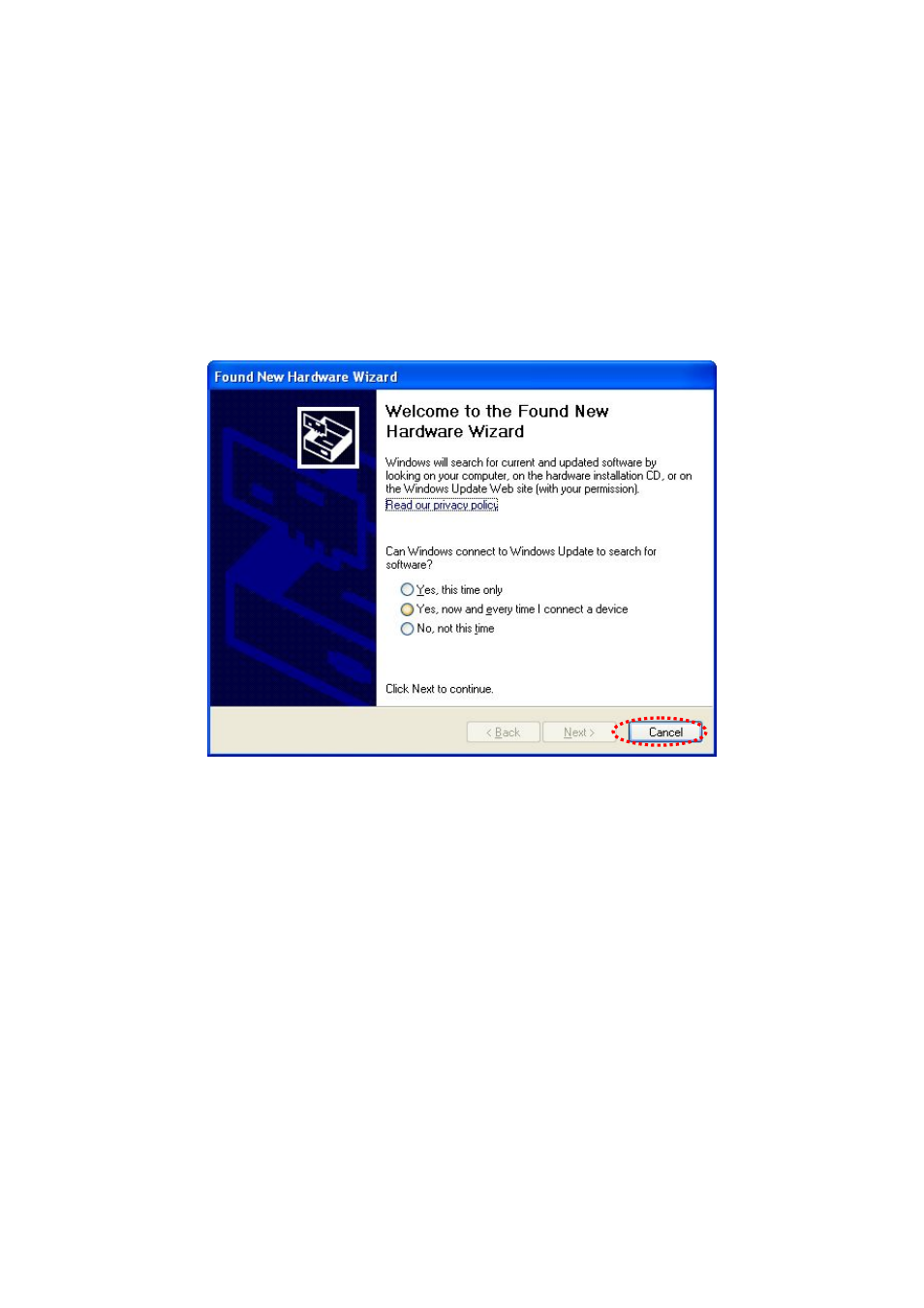 Driver installation | Edimax Technology USB 2.0 to Faast Ethernet Adapter With 3-Port USB Hub EU-4230 User Manual | Page 5 / 9